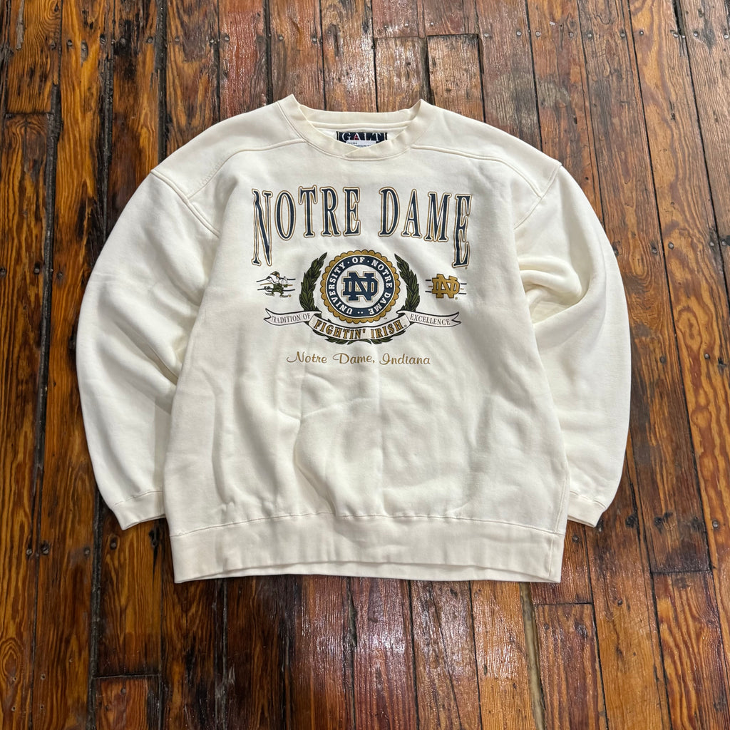 Vintage Notre Dame University CrewNeck Sz L