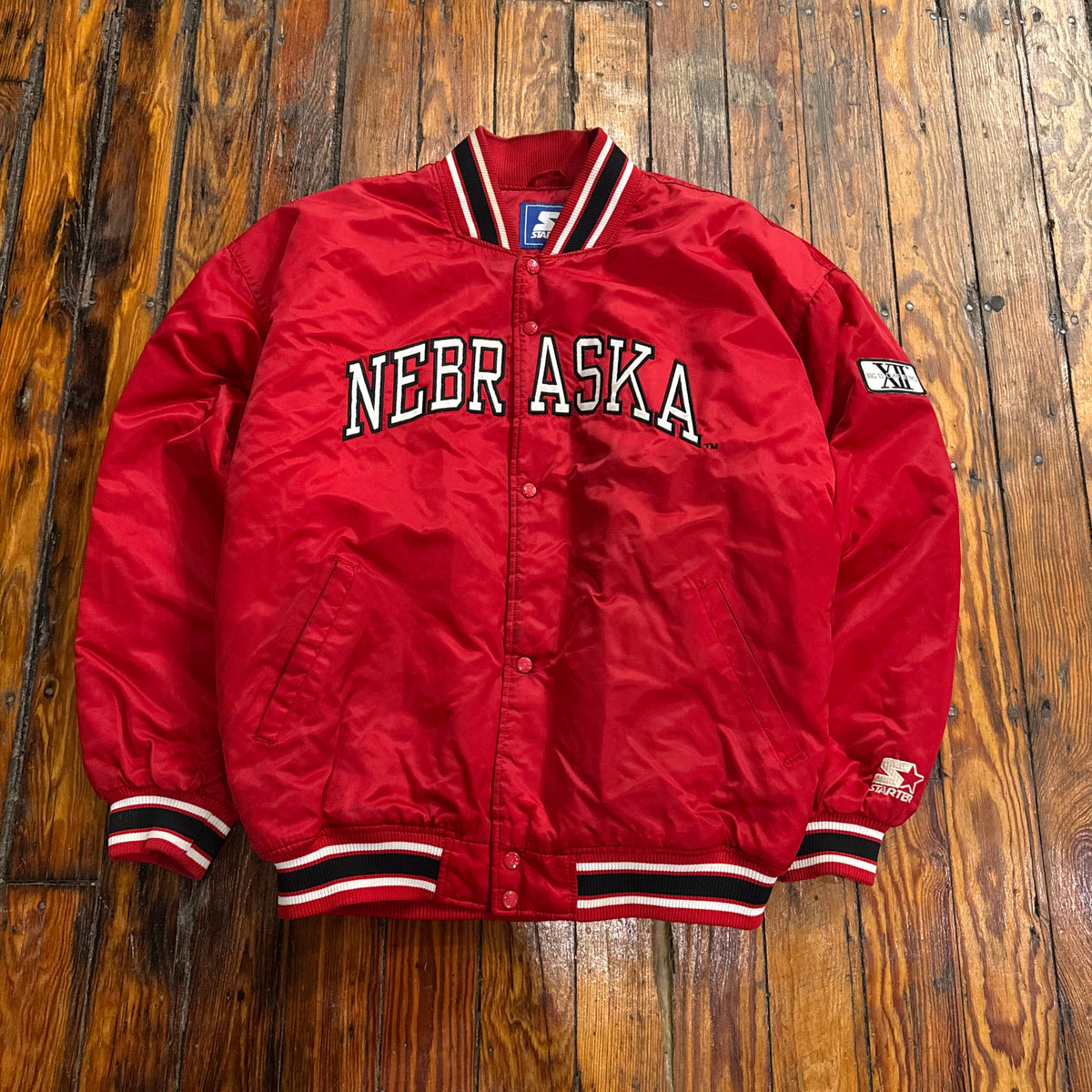 Vintage Nebraska Huskers Starter Jacket Sz XL
