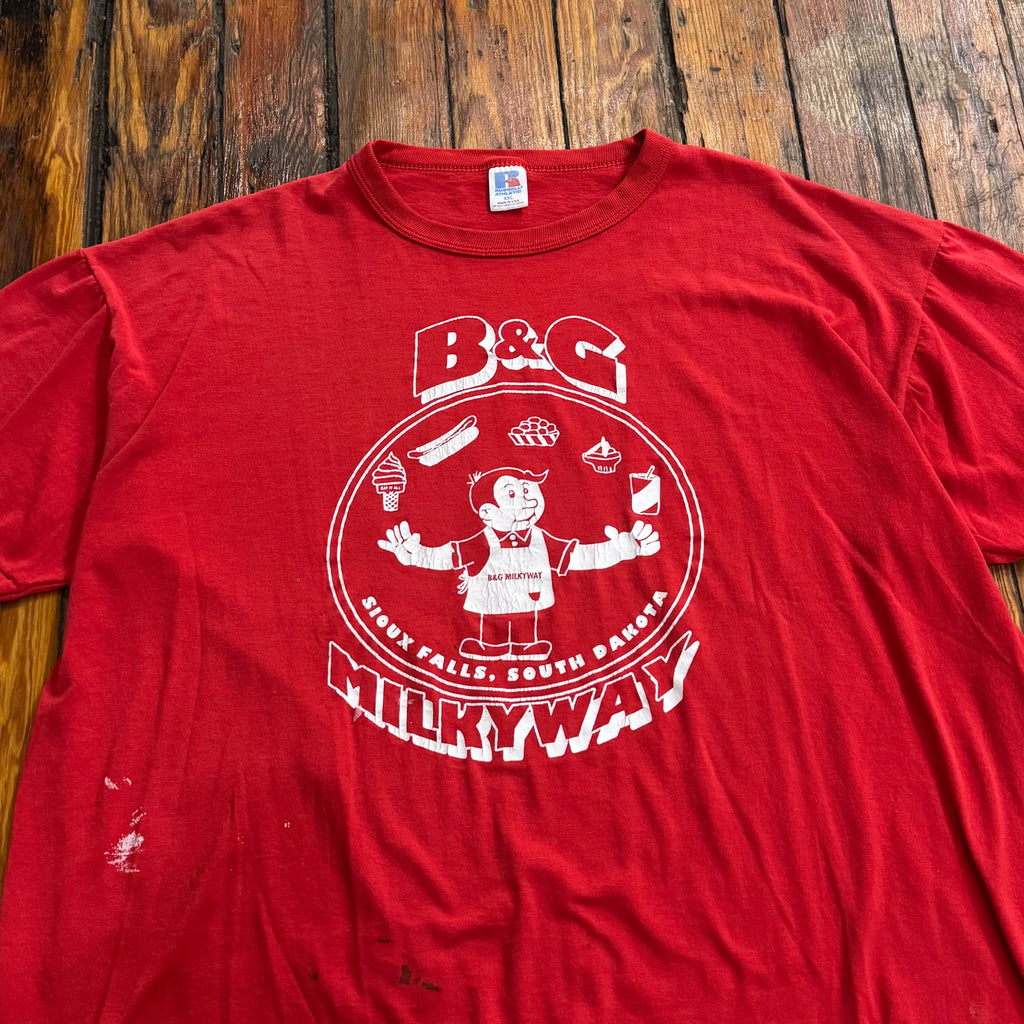 Vintage B & G Milky Way T-shirt Sz XXL