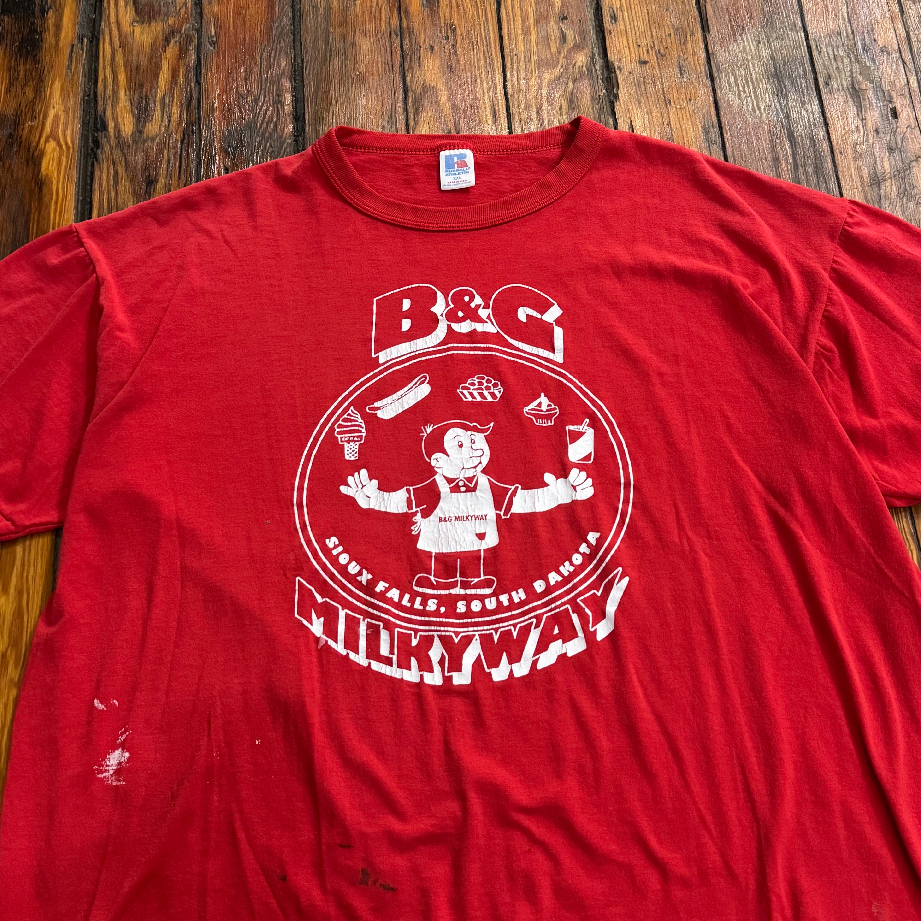 Vintage B & G Milky Way T-shirt Sz XXL