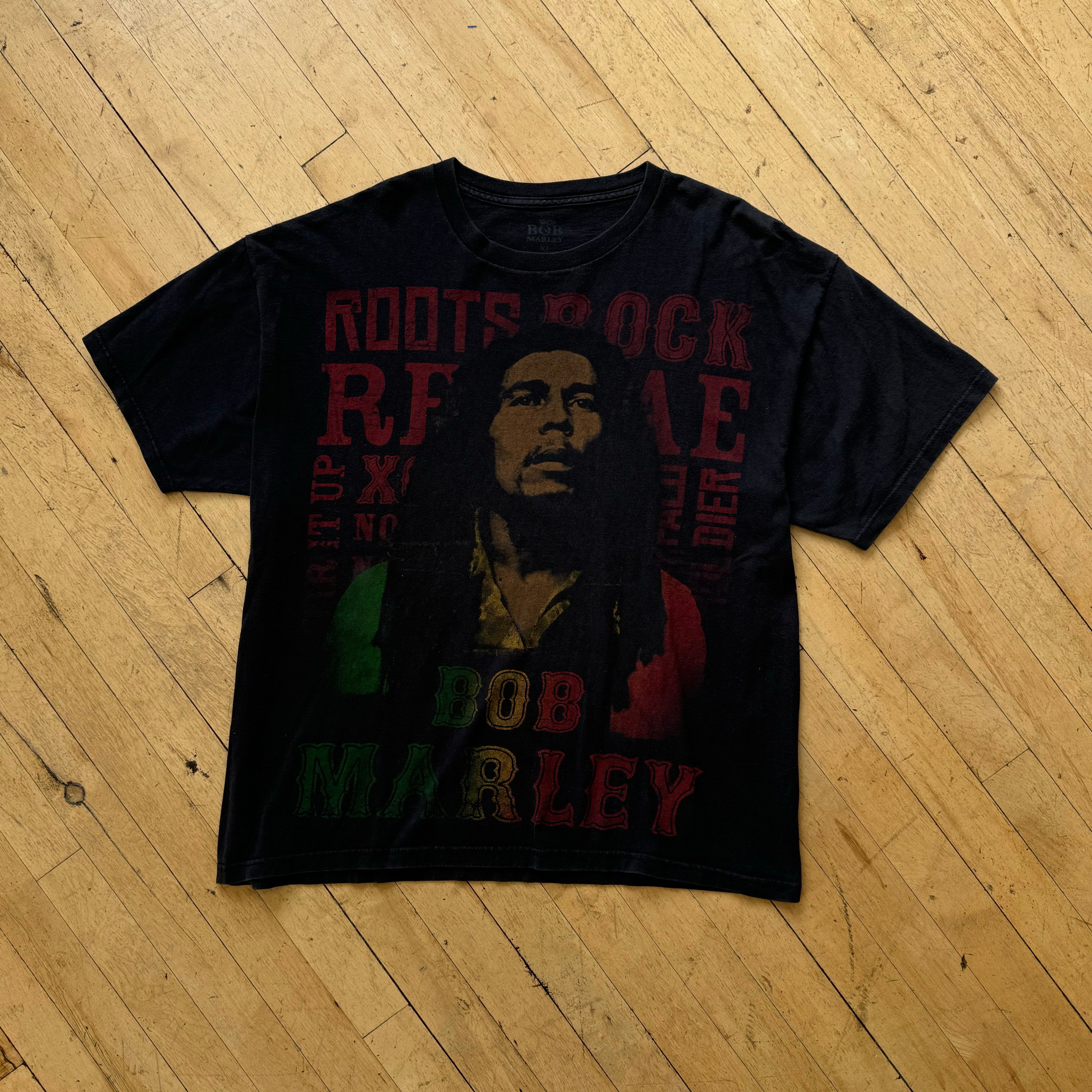 Y2K Bob Marley T-shirt Sz L