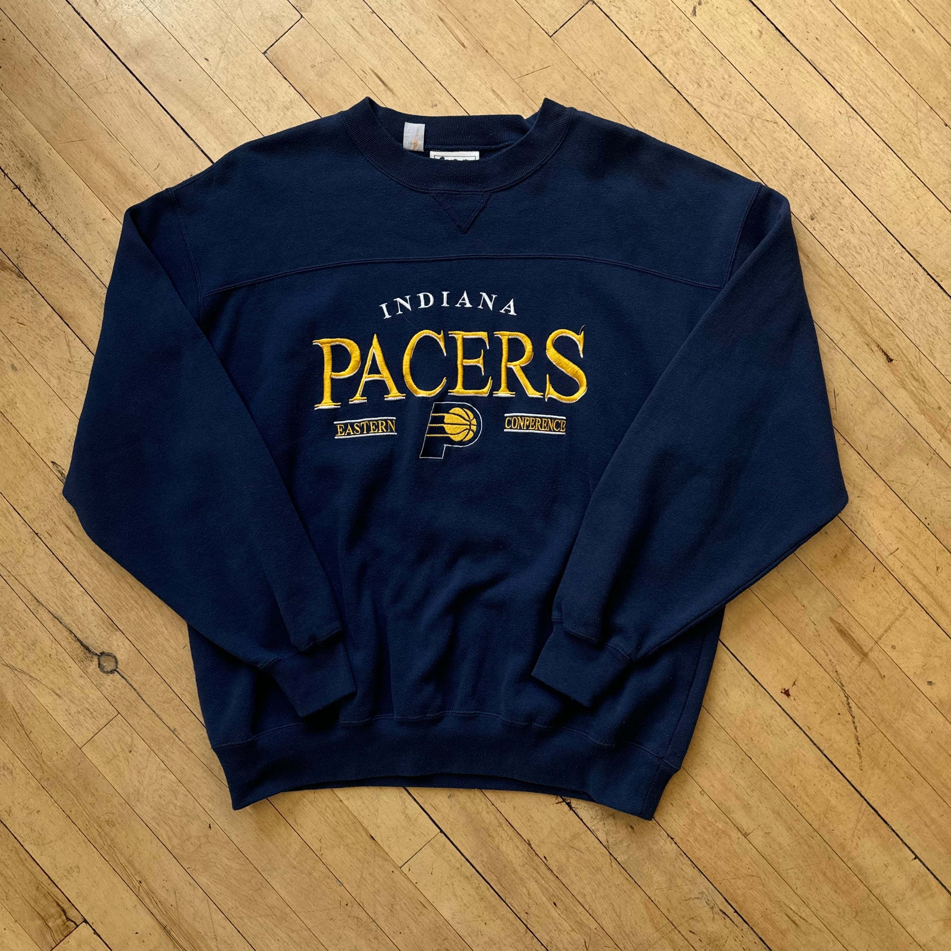 Vintage Indiana Pacers SpellOut CrewNeck Sz L