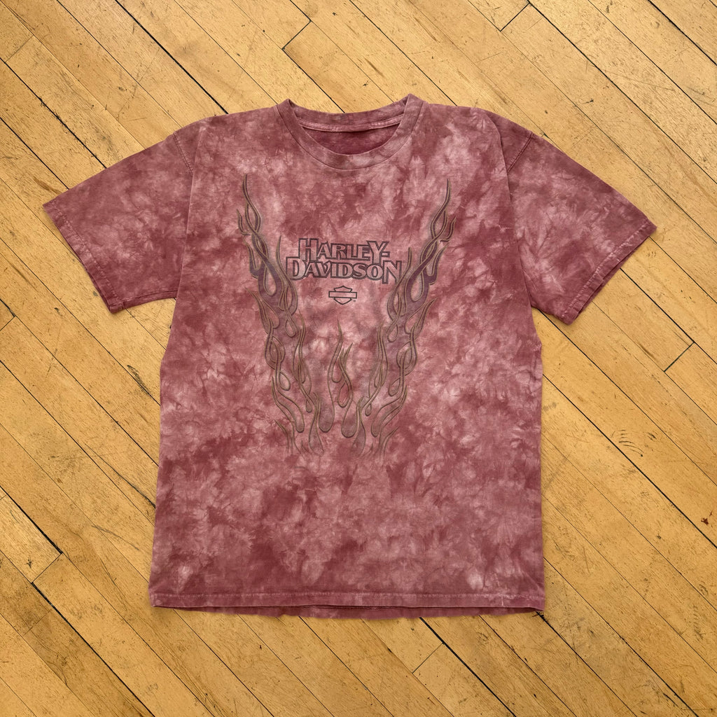 Y2K Harley Davidson TieDye Yucca Valley T-shirt Sz L