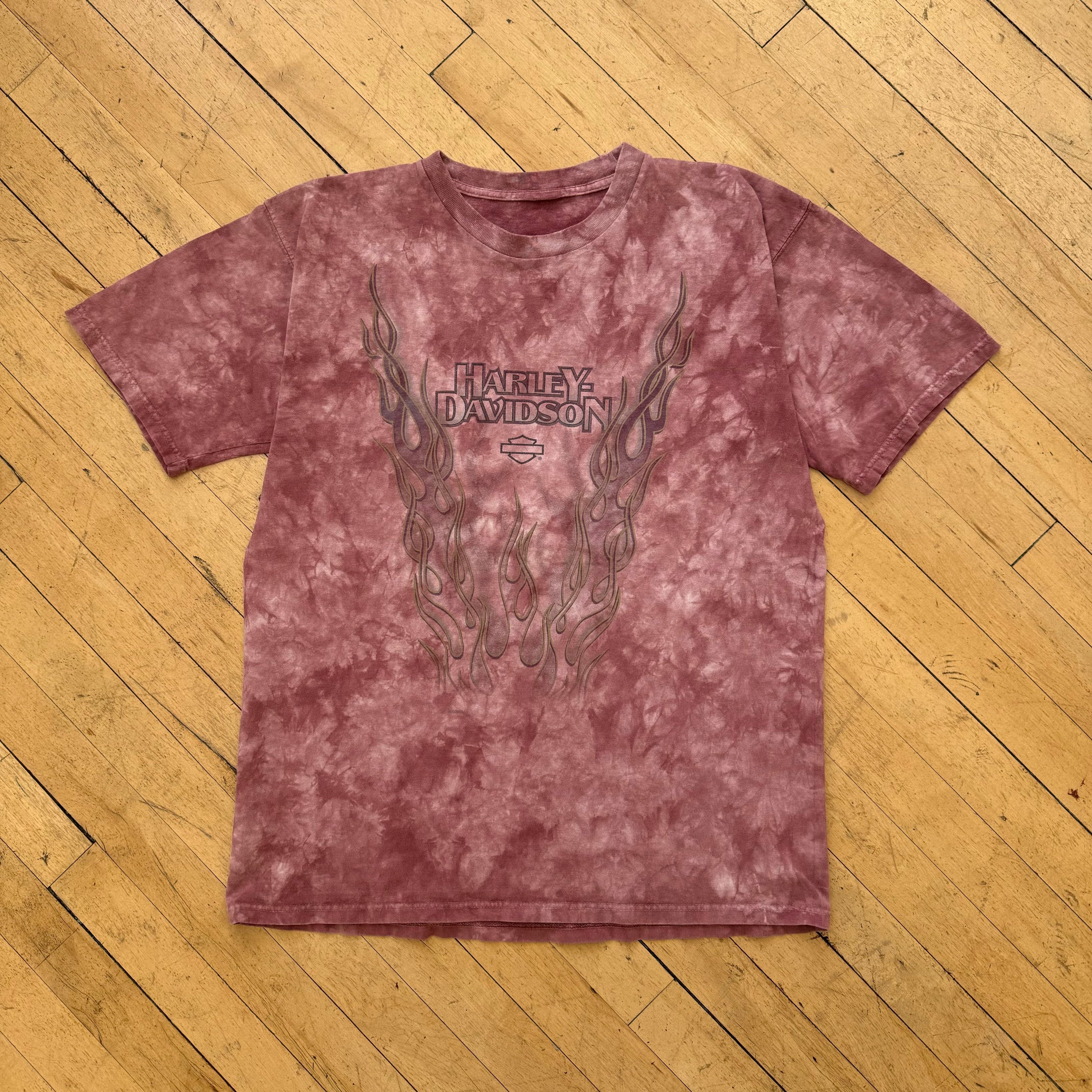 Y2K Harley Davidson TieDye Yucca Valley T-shirt Sz L