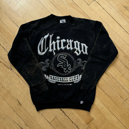 Vintage Chicago White Sox Bleached Crewneck Sz S