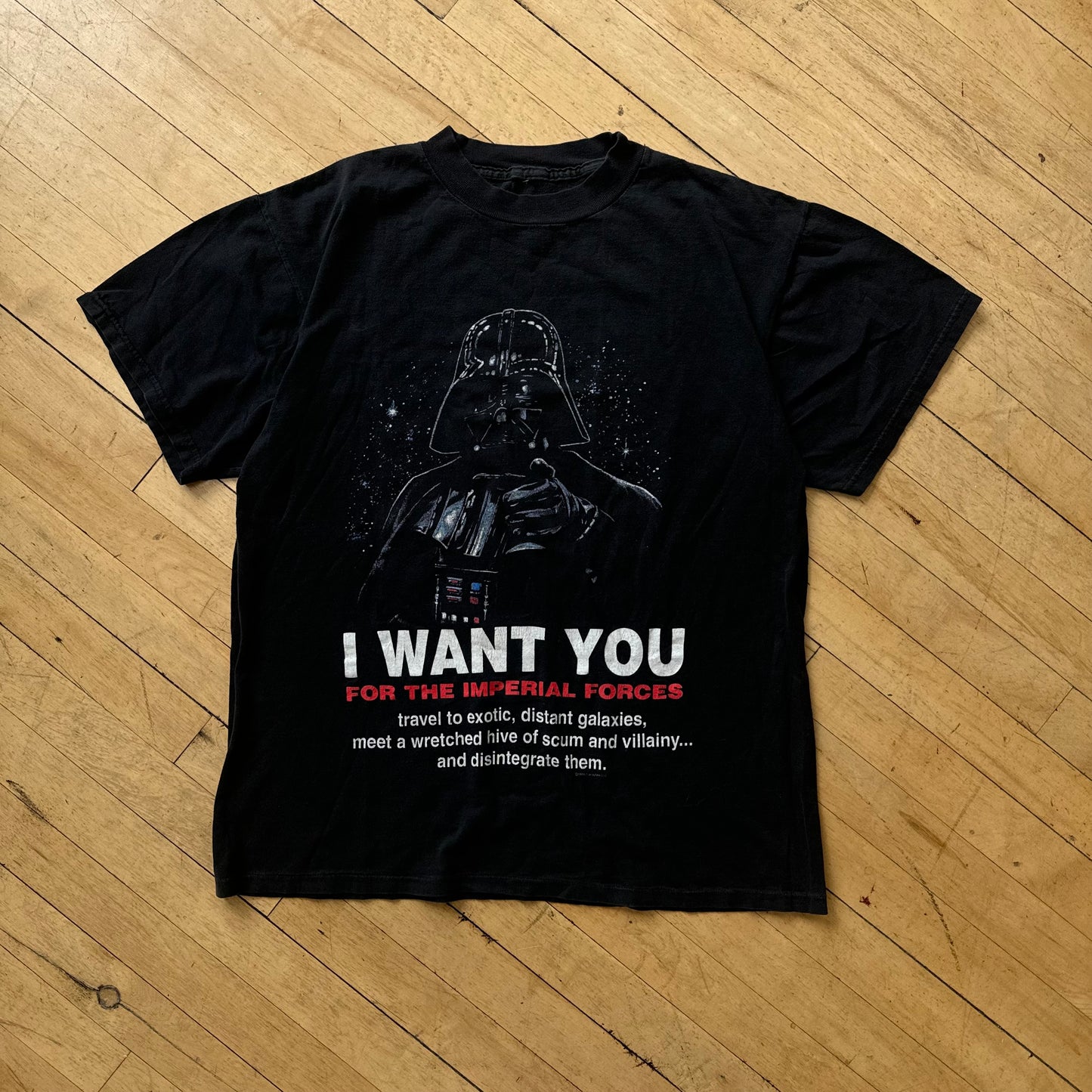 Vintage Star Wars I want you T-shirt Sz L