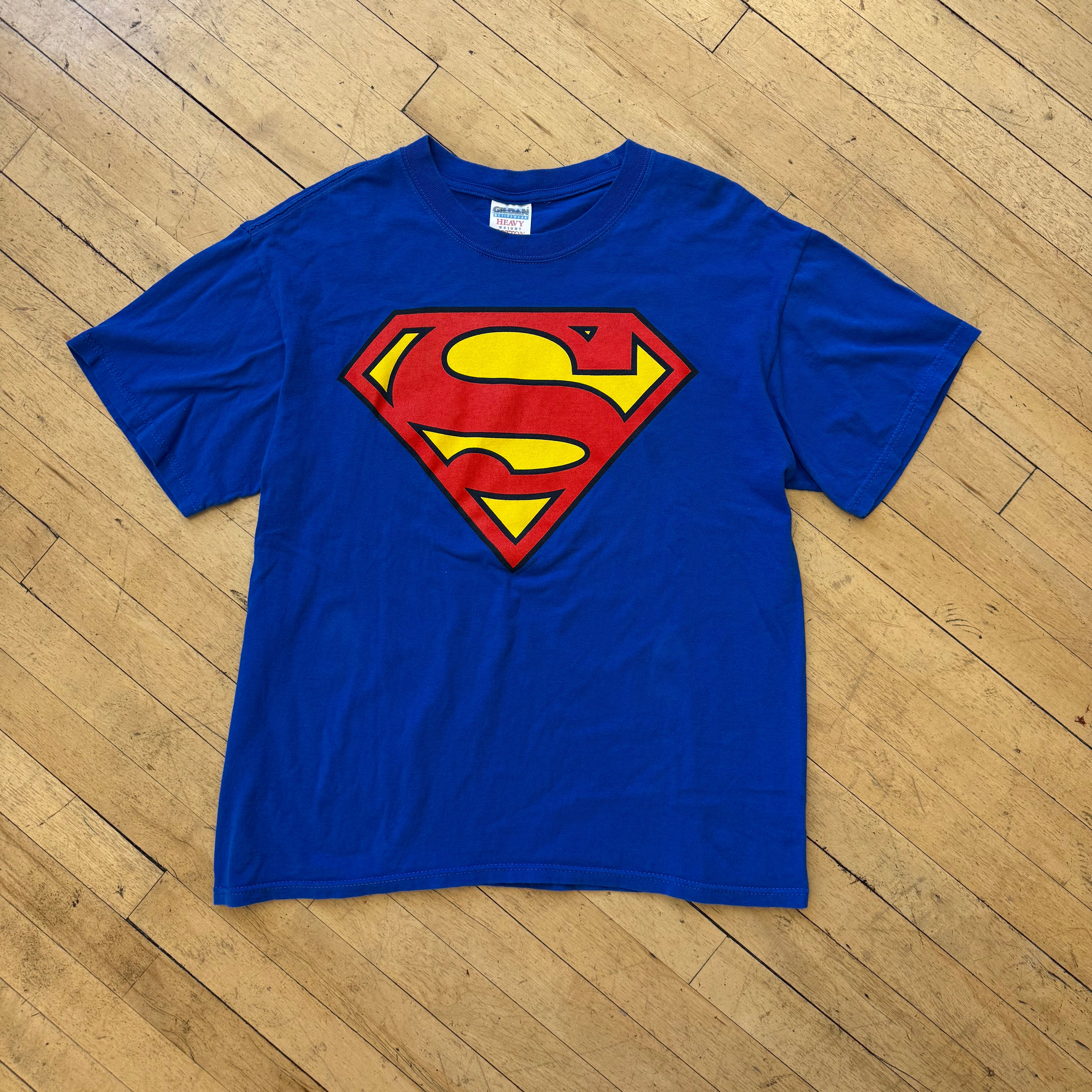 Vintage SuperMan Logo T-shirt Sz L