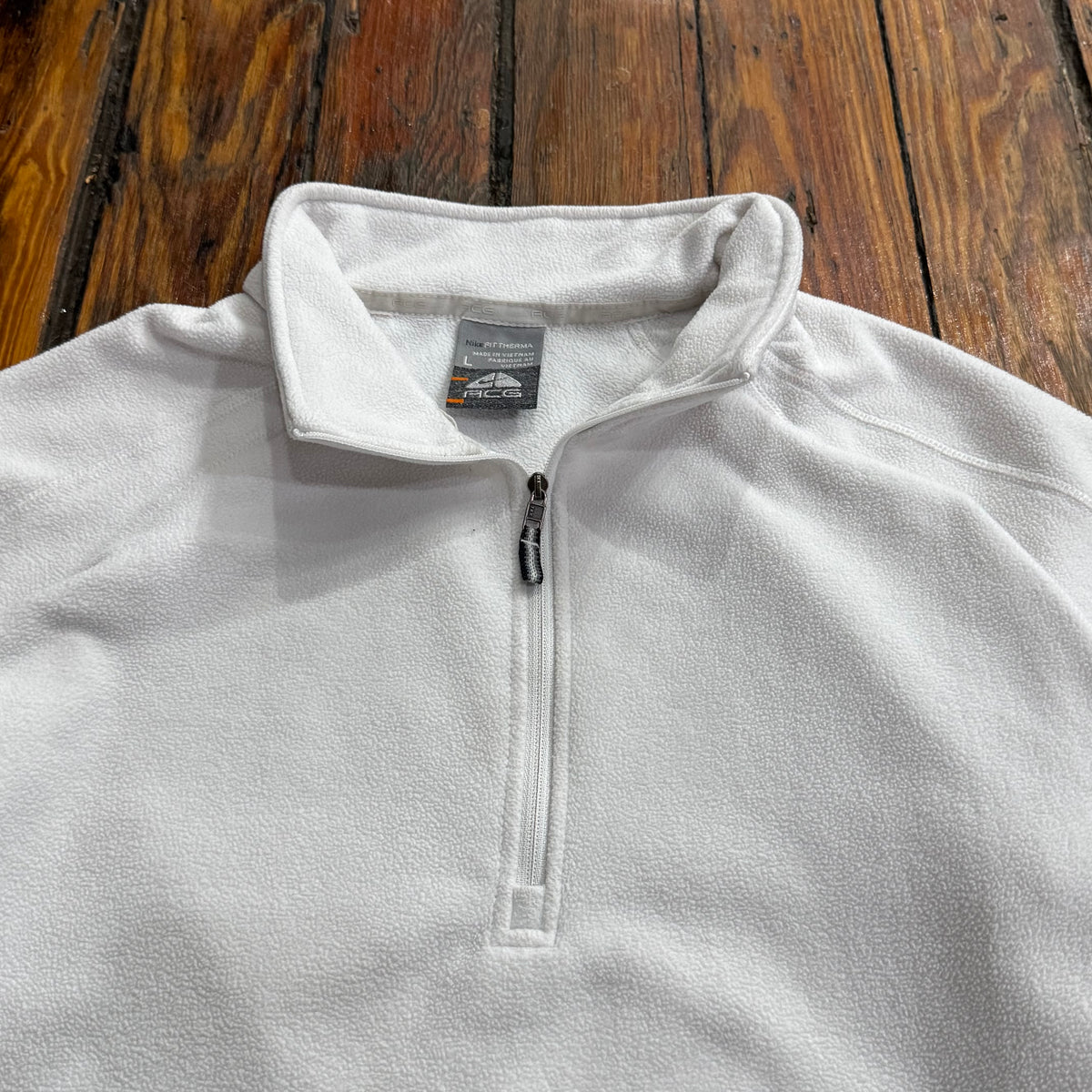Vintage White Nike ACG Fleece Jacket Sz L