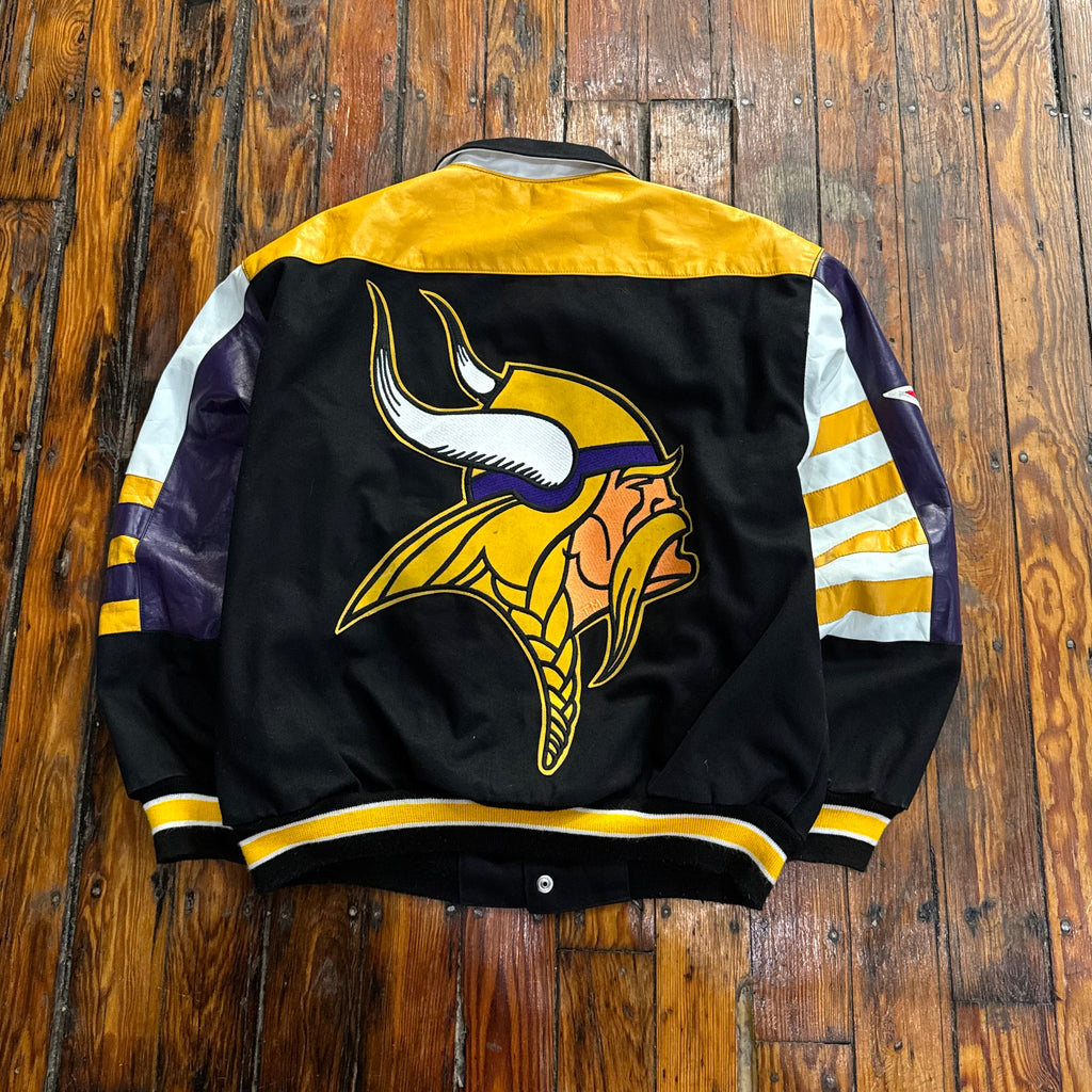 Vintage Jeff Hamilton Minnesota Vikings Jacket Sz L