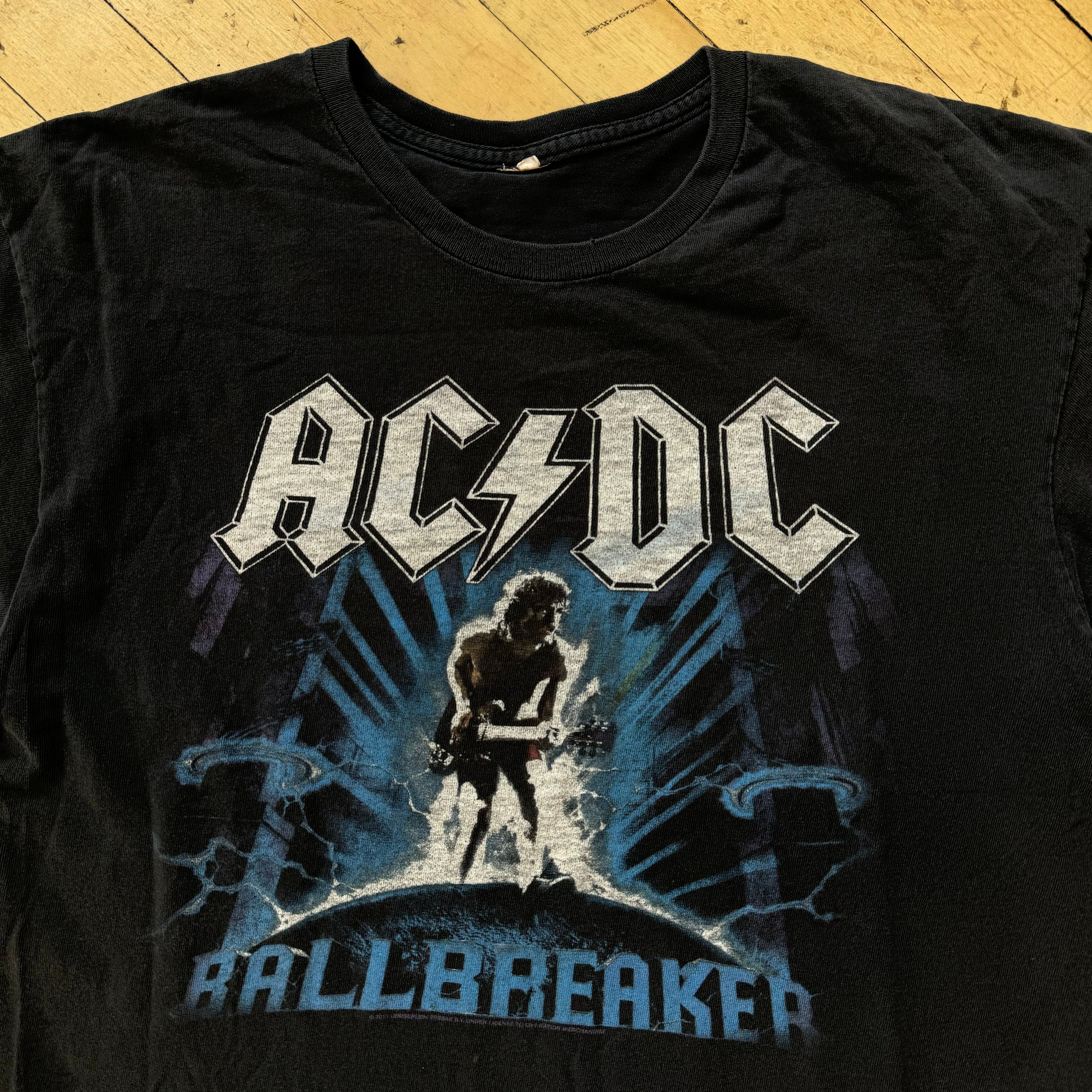 Y2K Faced AC/DC Ballbreaker T-shirt Sz M