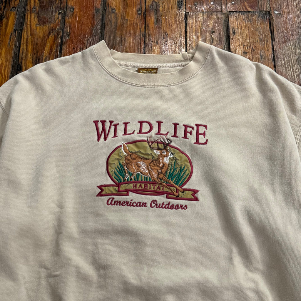Vintage Wild Life American Outfitters Crewneck Sz XL