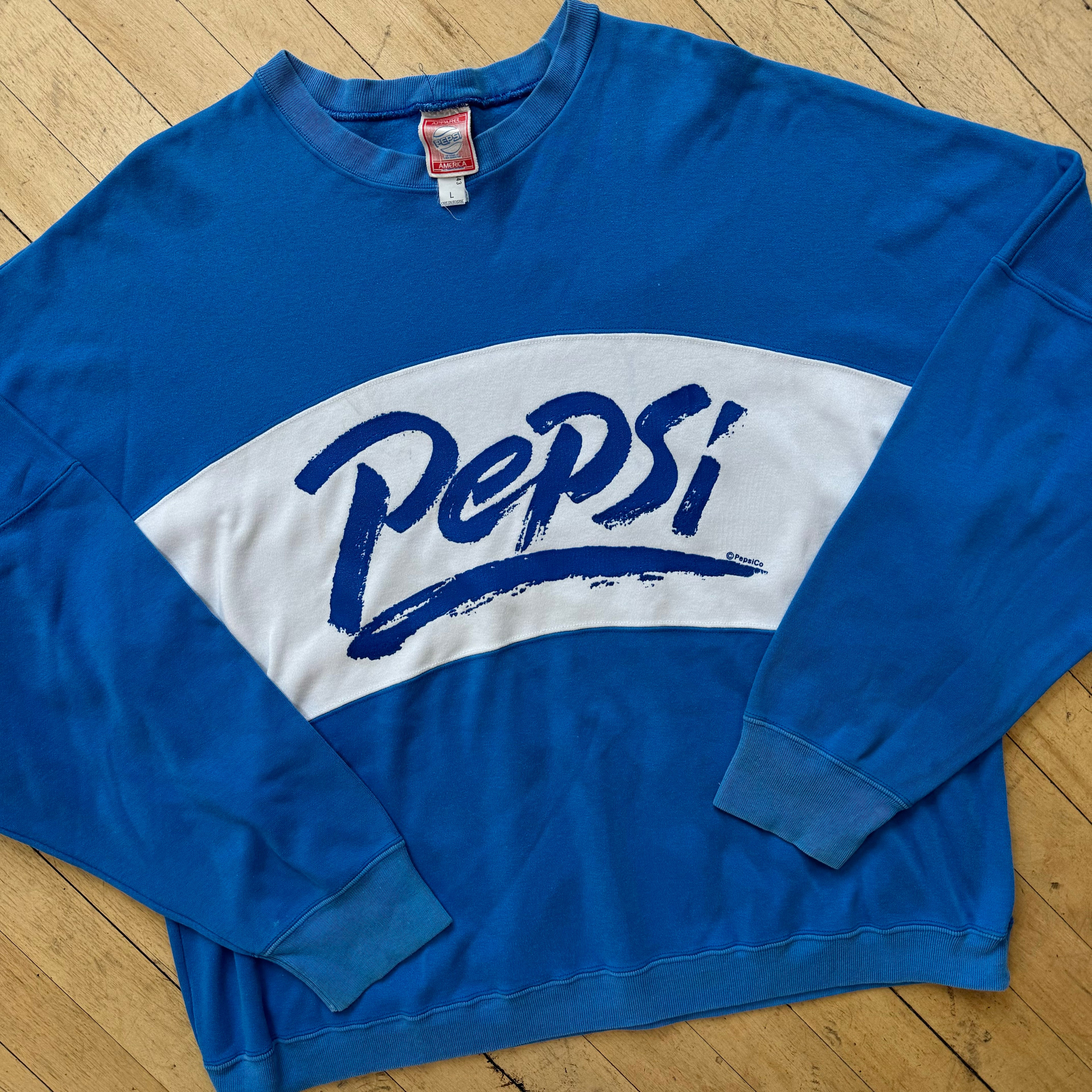 Vintage 80s Pepsi CrewNeck Sz L