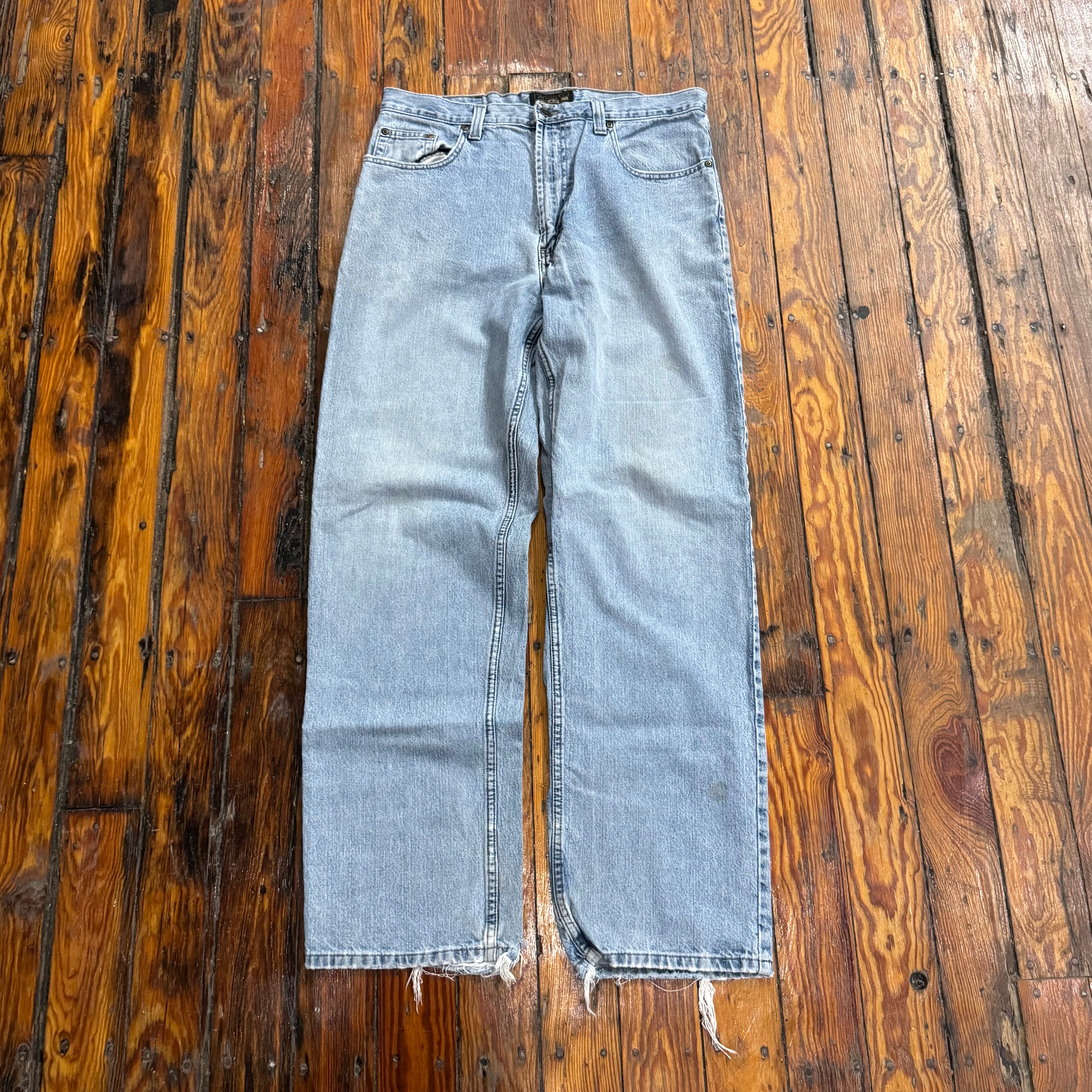 Y2K AXIST Light Wash Denim Jeans Sz 36x34