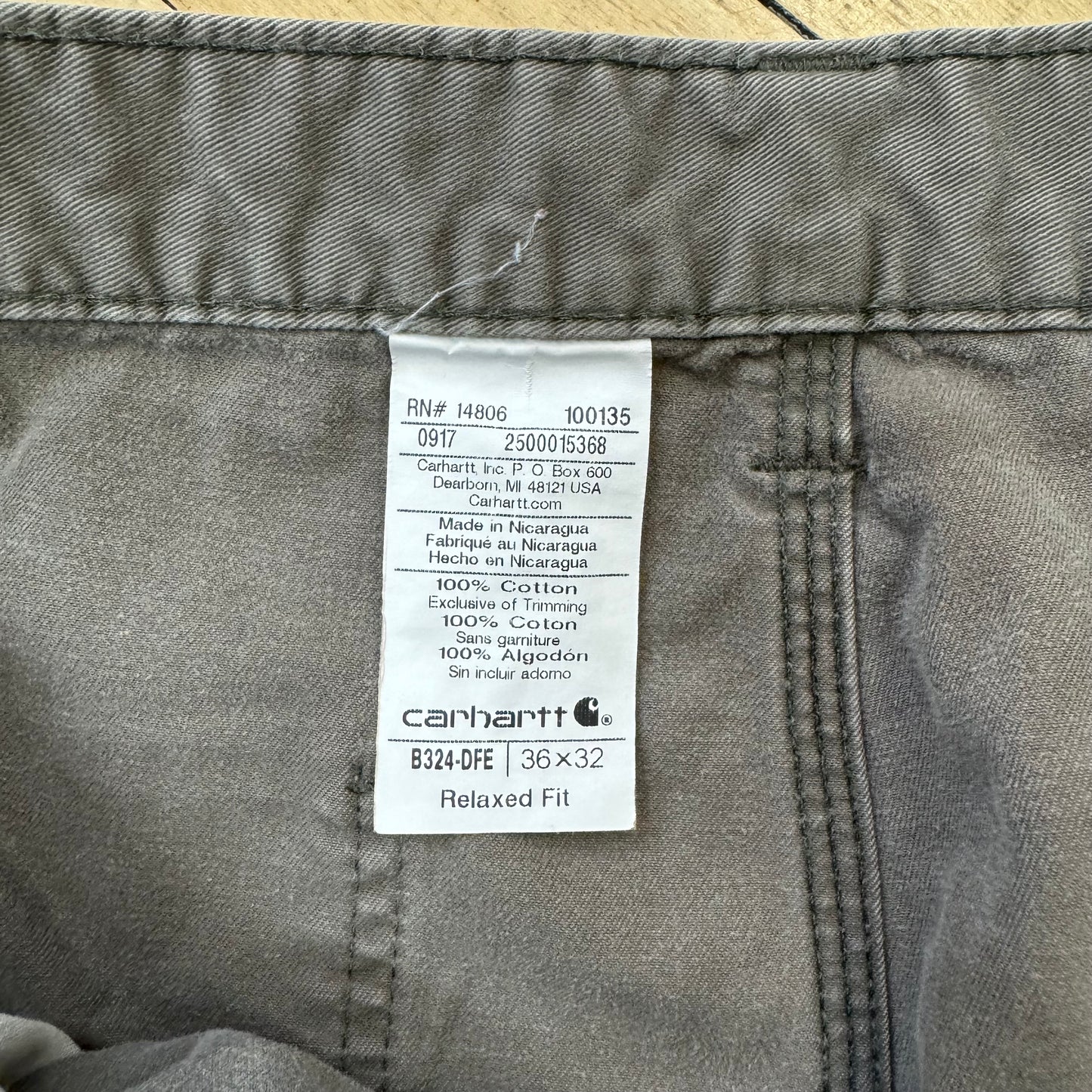 Vintage Thrashed & Faded Carhartt Cargo Pants Sz 36x32