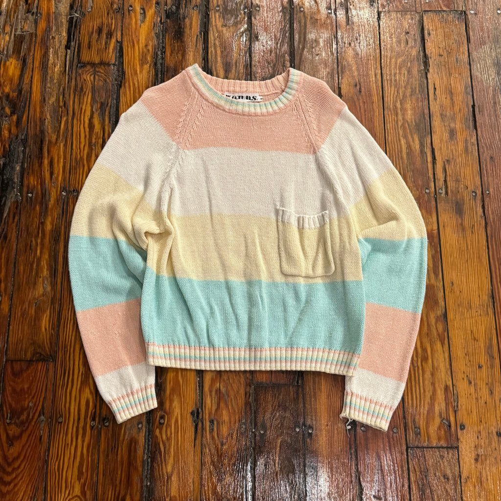 Vintage Words Pocket Sweater Sz M