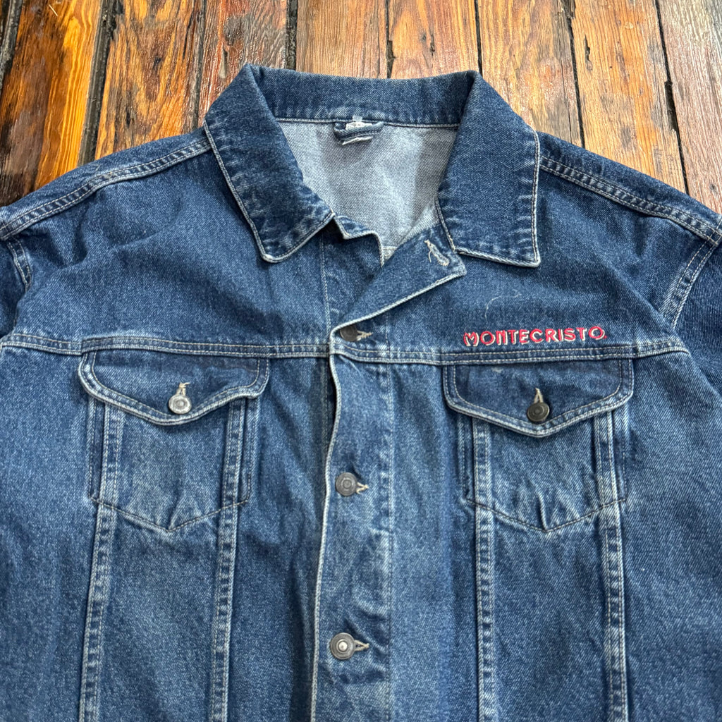 Vintage Montecristo Denim Jean Jacket Sz XL
