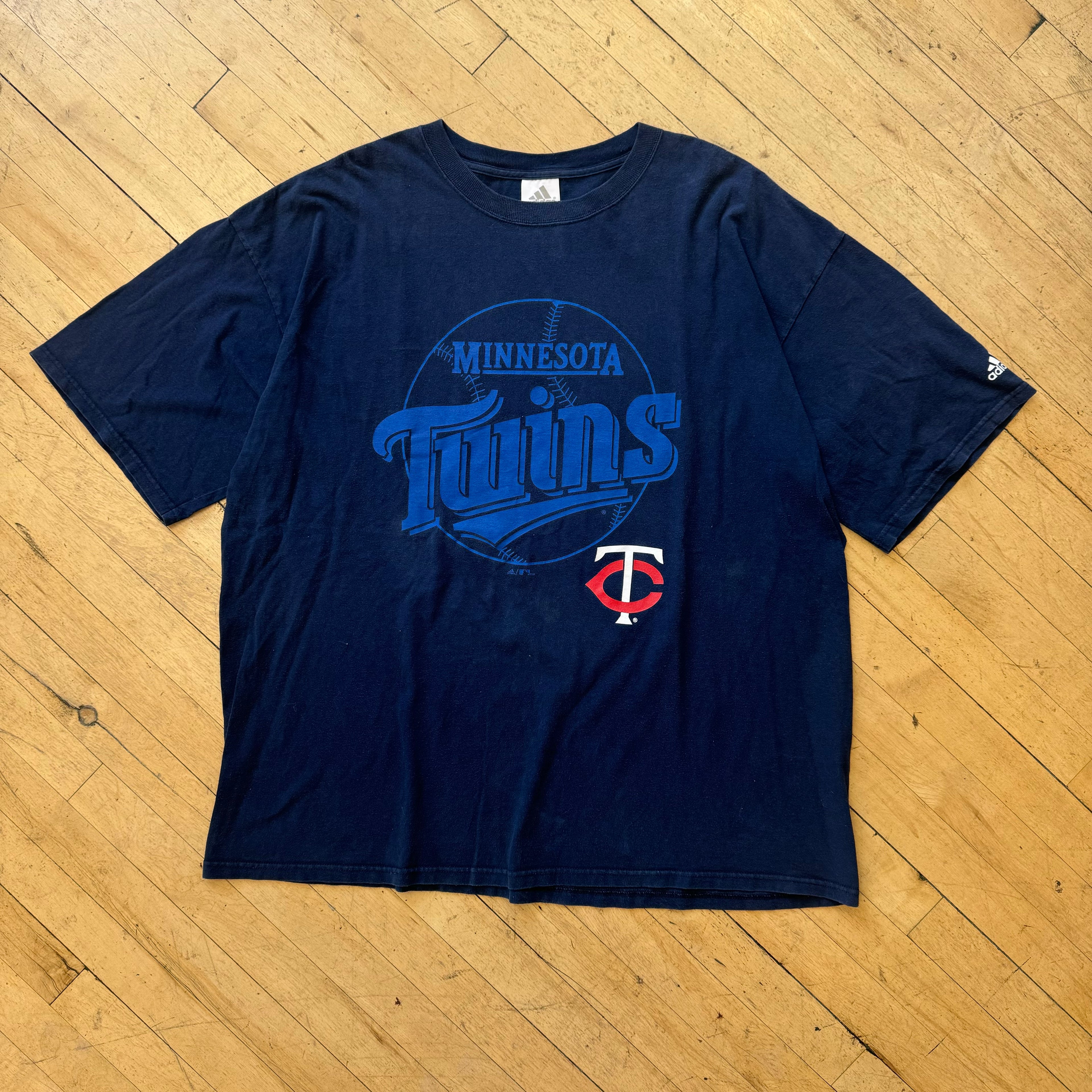 Y2K Adidas Minnesota Twins T-shirt Sz XXXL