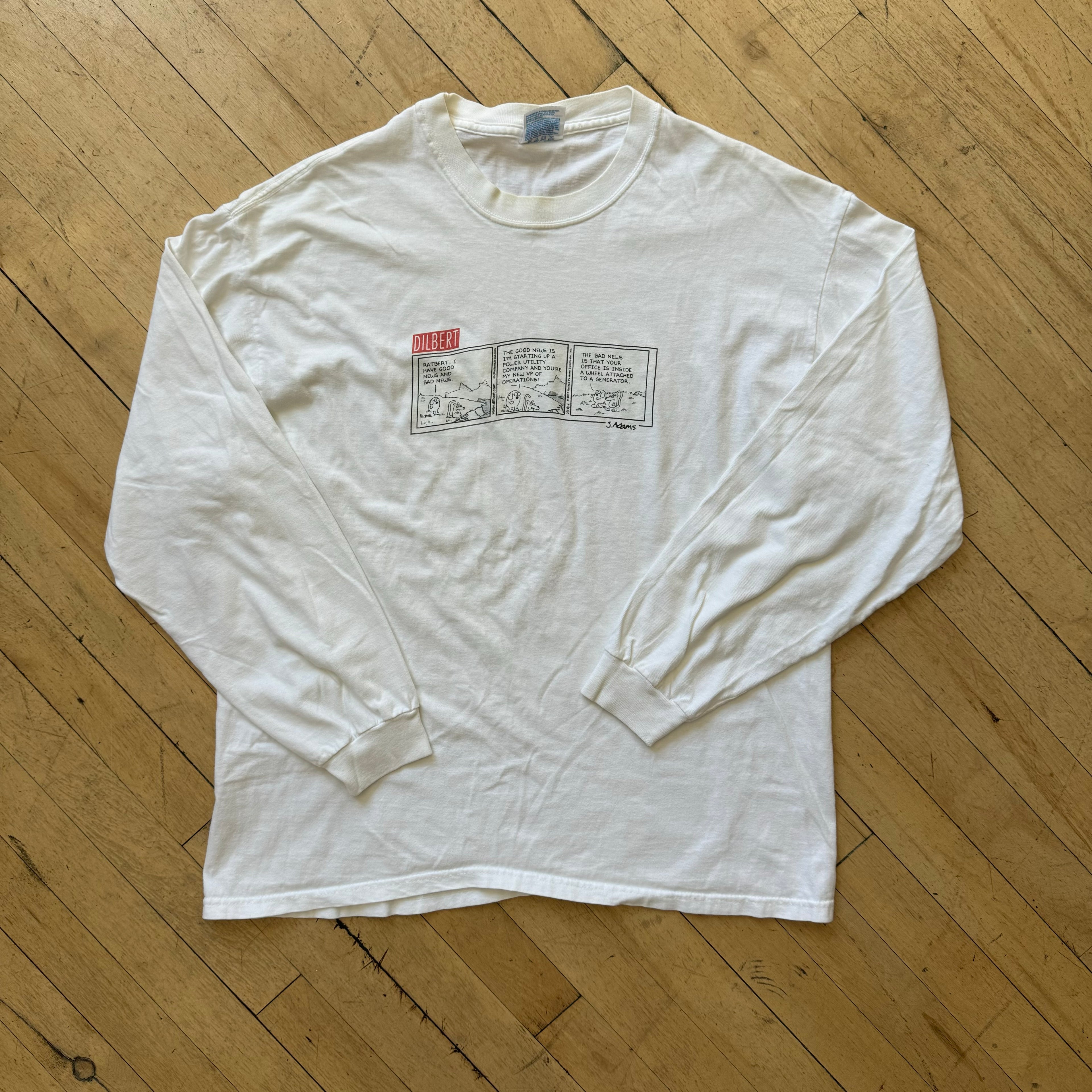 Vintage Dilbert.com L/S T-shirt Sz L