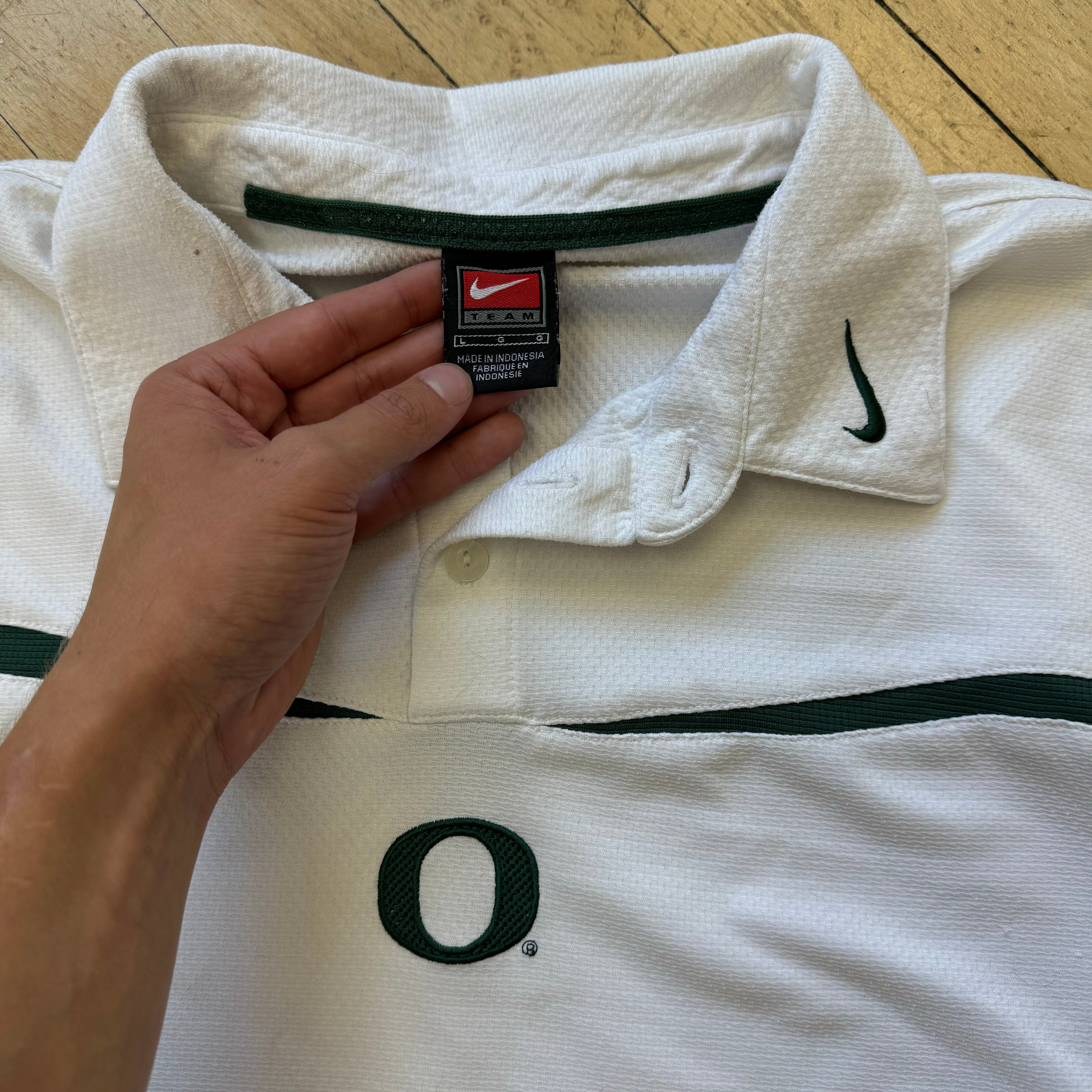 Vintage Nike, Oregon polo T-shirt Sz L