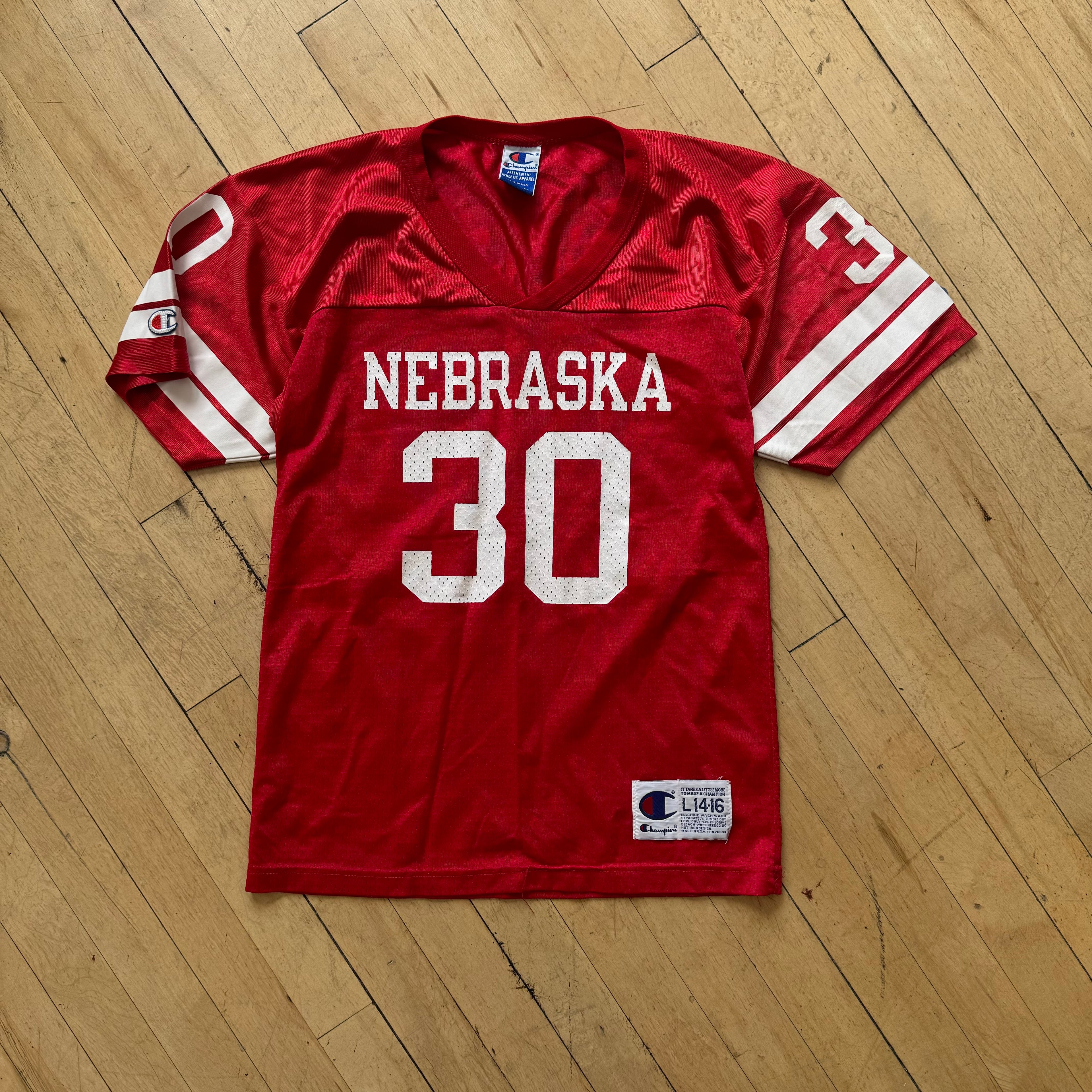 Vintage Nebraska Football Champion Jersey Sz YTH L