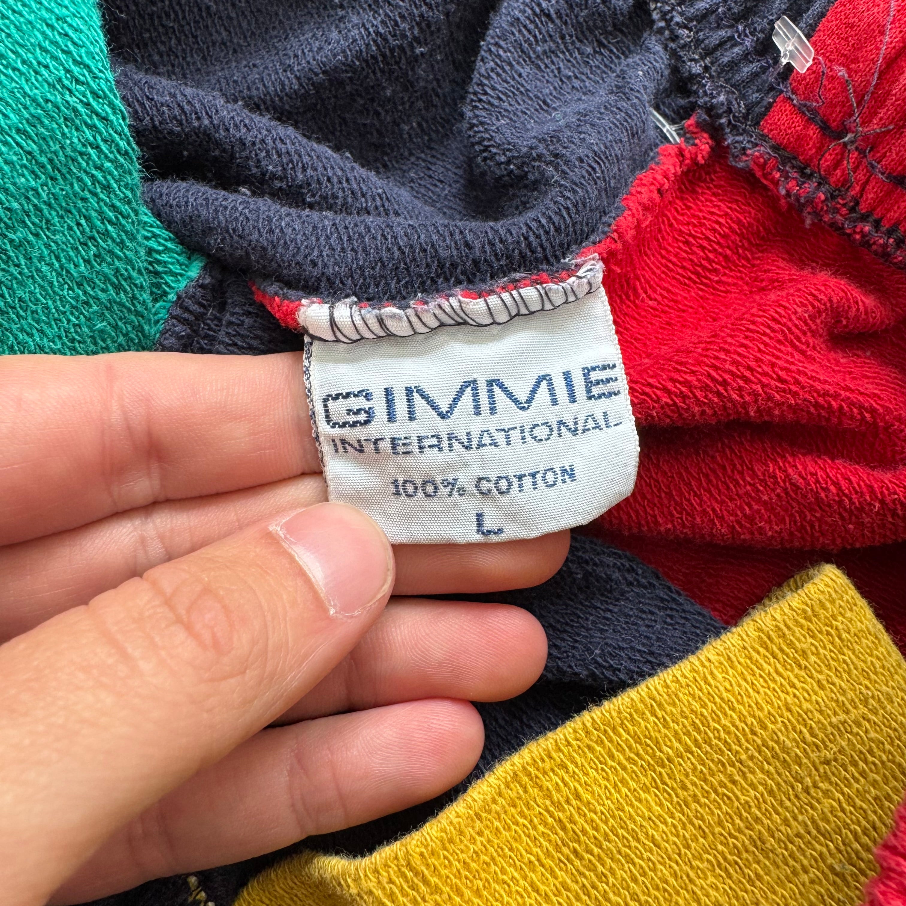 Vintage Gimme USA Color Blocking Shorts Sz L