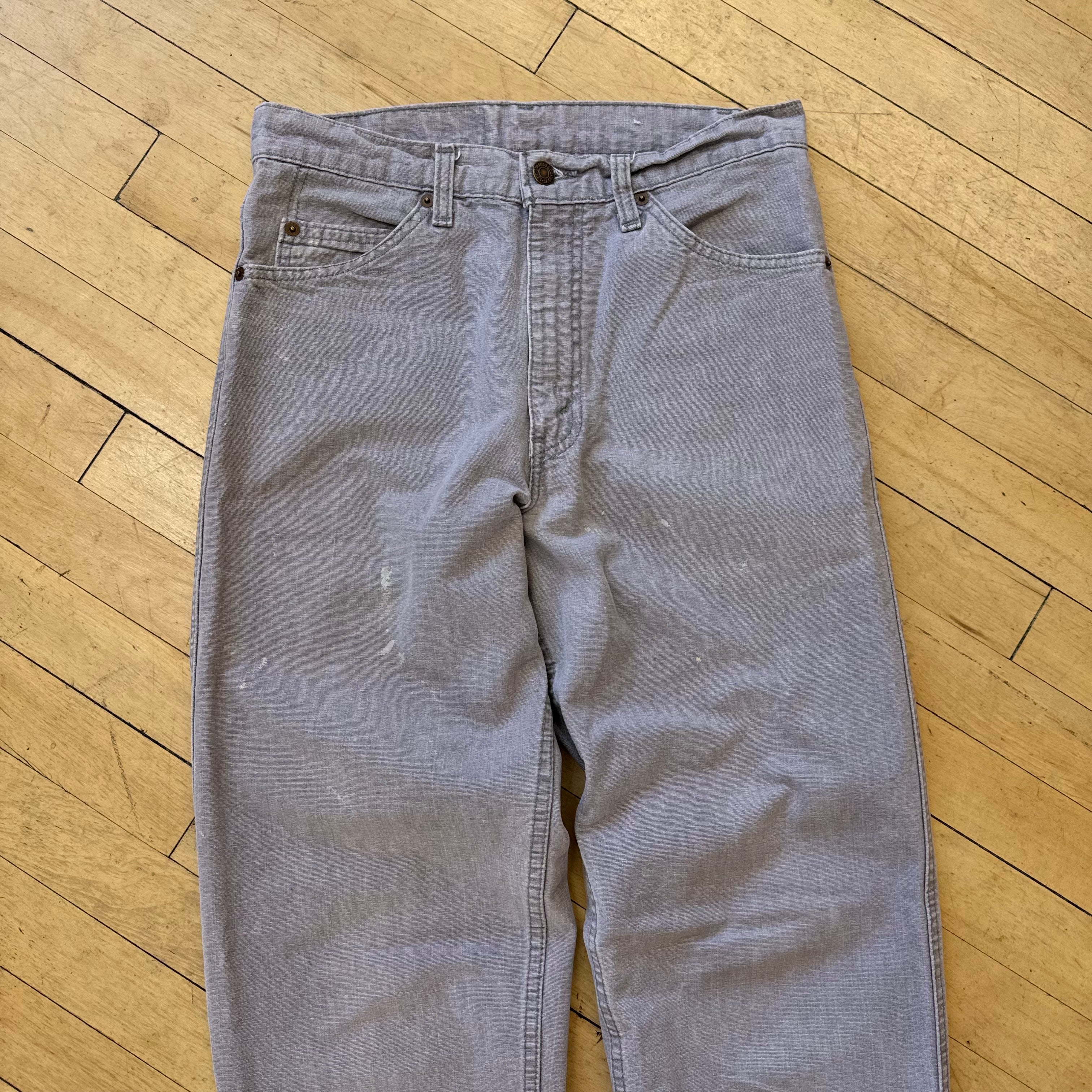 Vintage Gray Levi Denim Jeans Sz 30x32