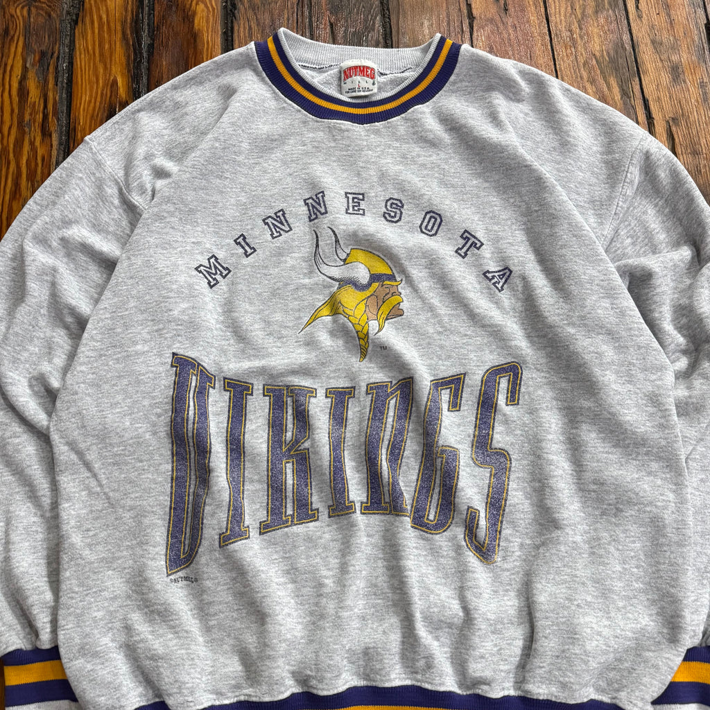 Vintage Minnesota Vikings CrewNeck Sz L