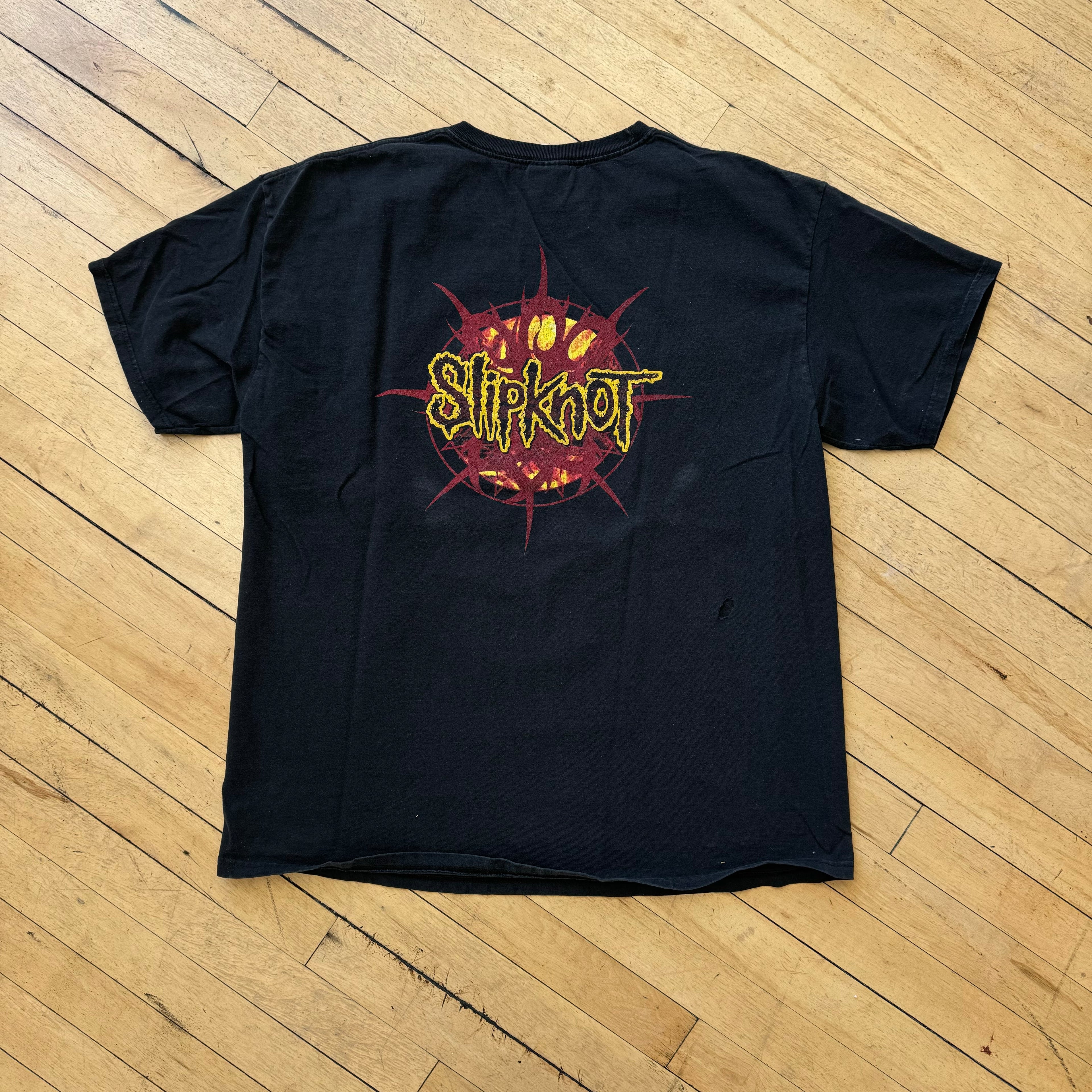 Vintage Slipknot SpellOut T-shirt Sz XL