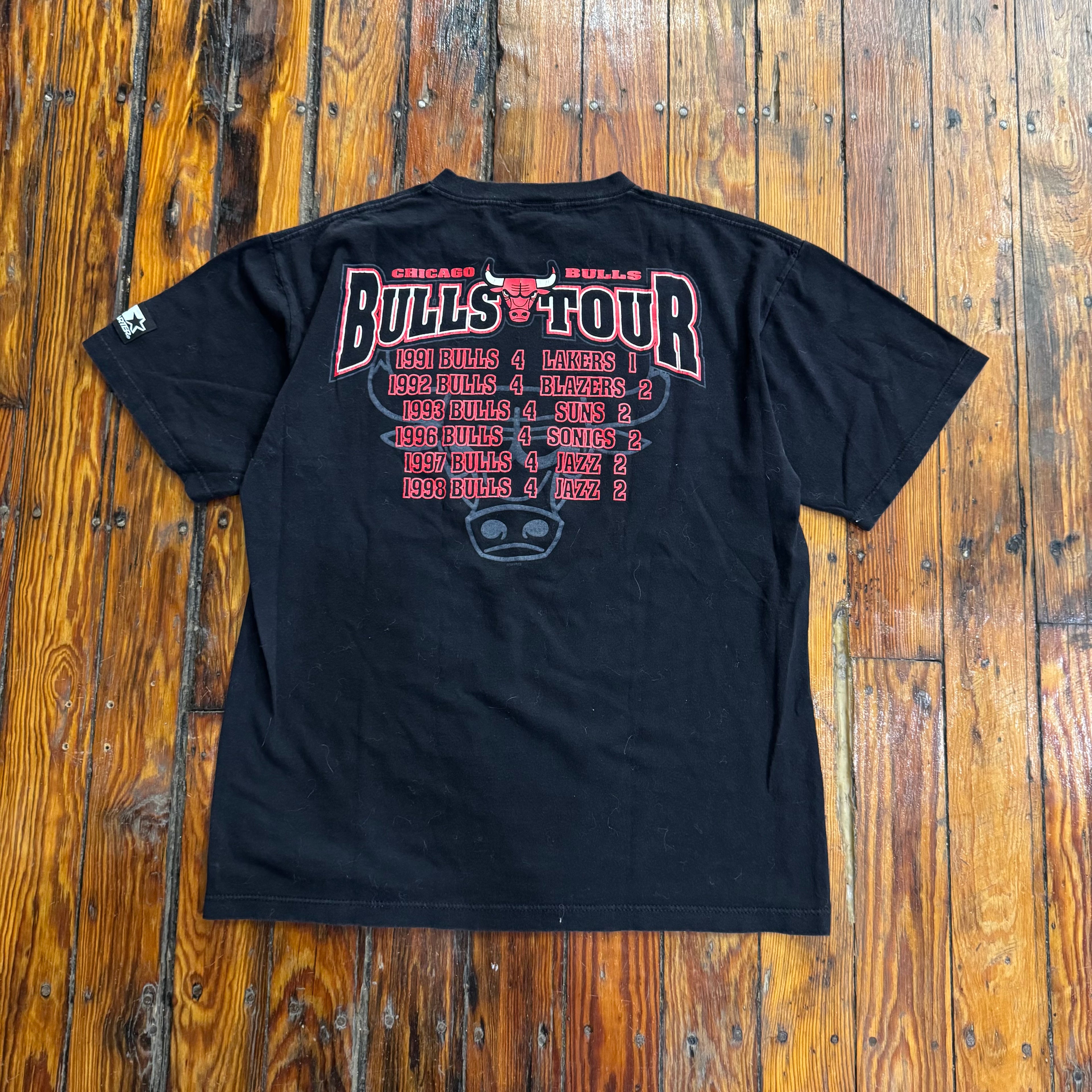 Vintage Starter Chicago Bulls Champions T-shirt Sz L