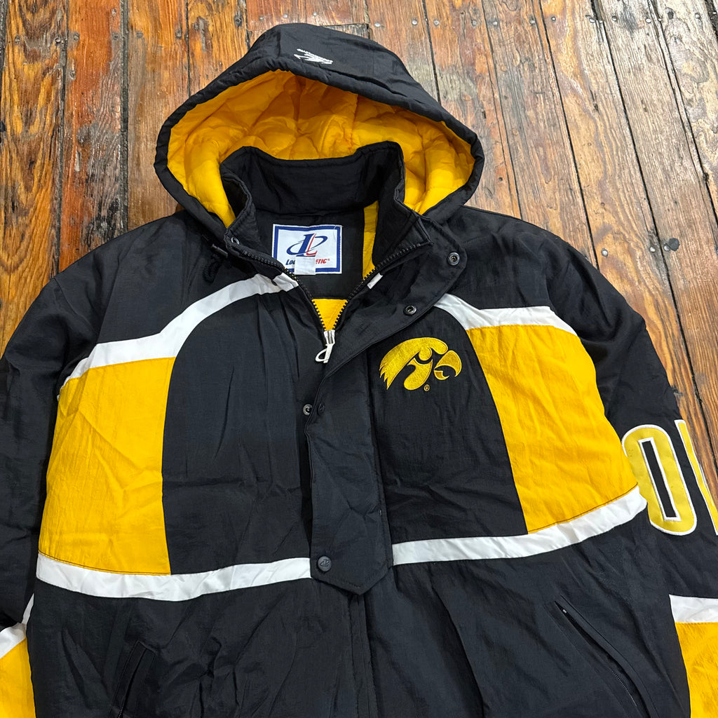 Vintage Iowa Hawkeyes Logo Athletic Jacket Sz XL