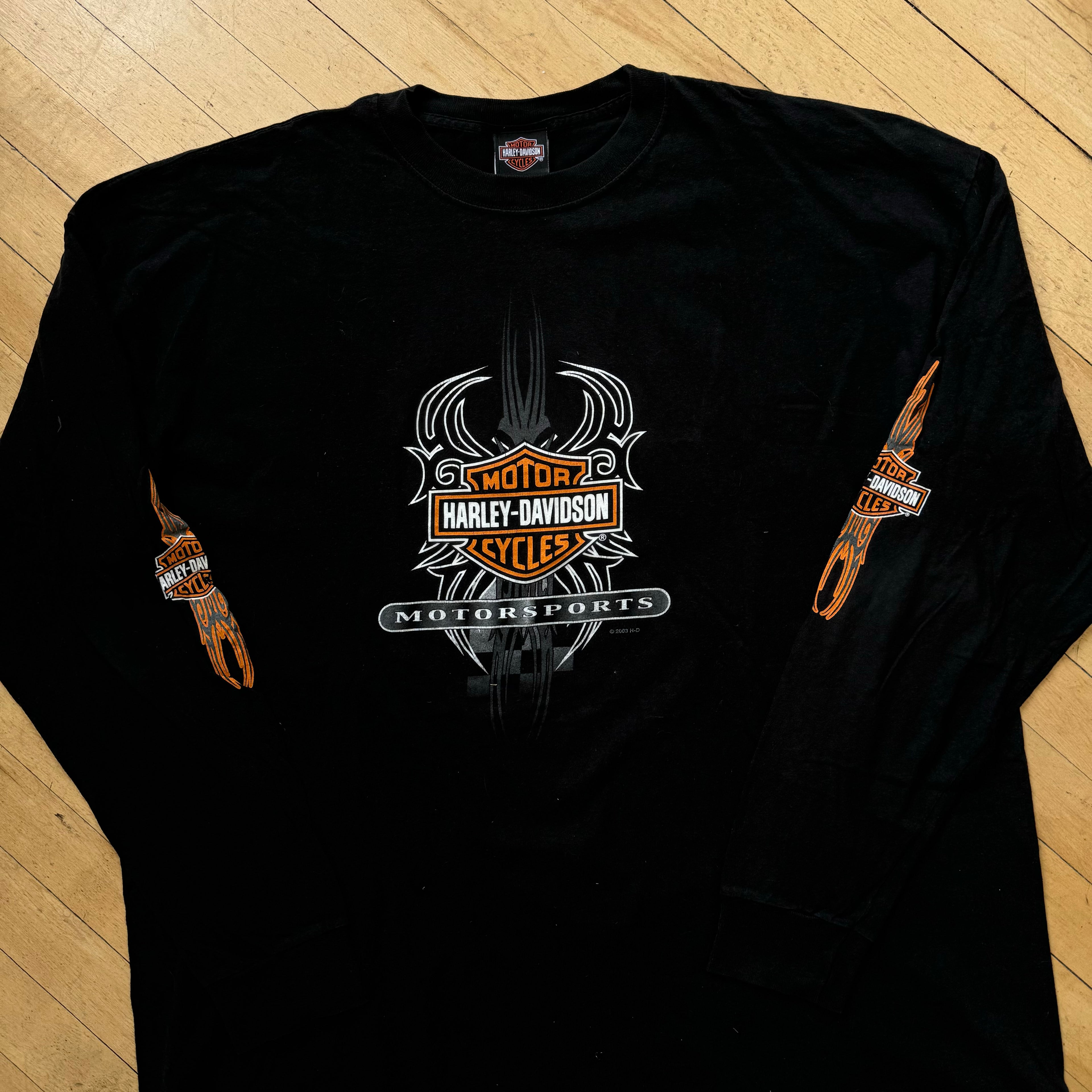 Vintage Harley Davidson Long Sleeve T-shirt Sz XXL