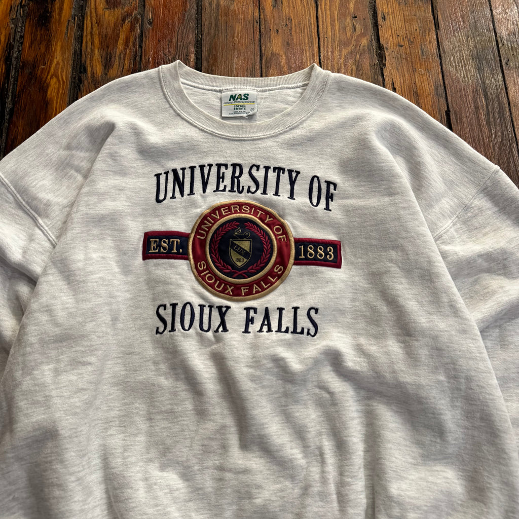 Vintage University of Sioux Falls CrewNeck Sz XXL