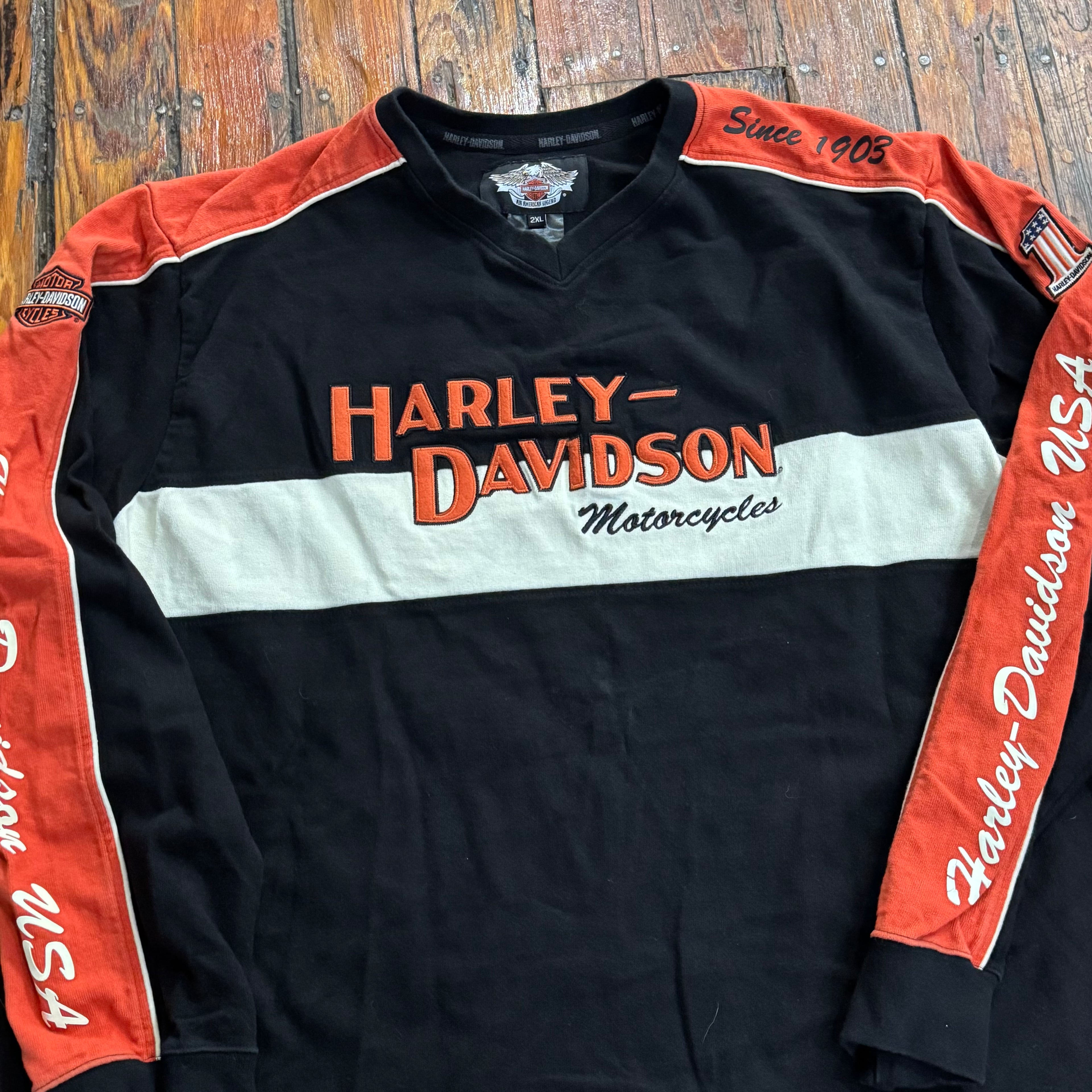 Vintage Harley Davidson Motorcycles Crewneck Sz XXL