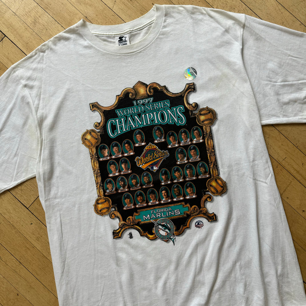 Vintage Florida Marlins World Series Champions T-shirt Sz XL