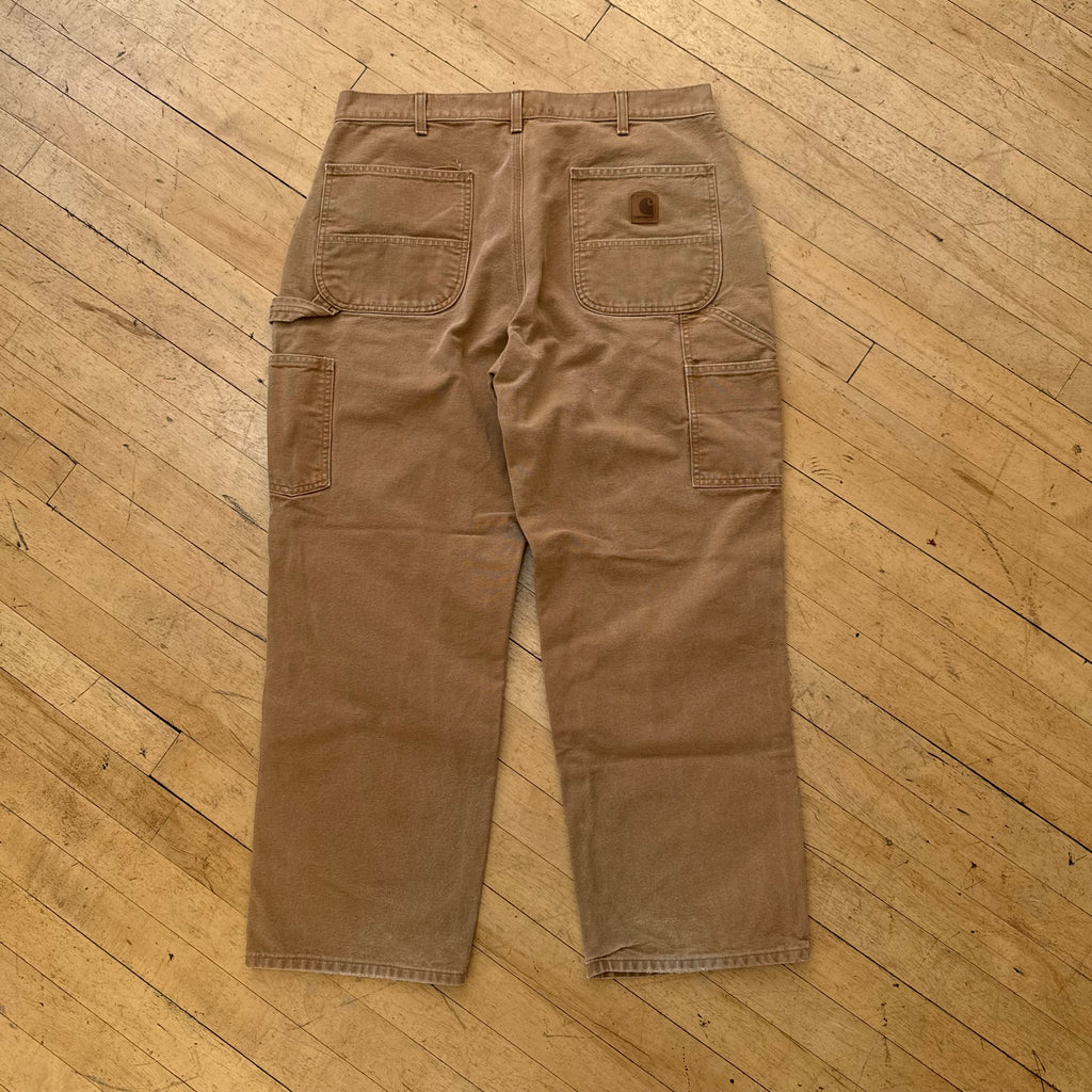 2000s Carhartt Khaki Denim Jeans Sz 36x30