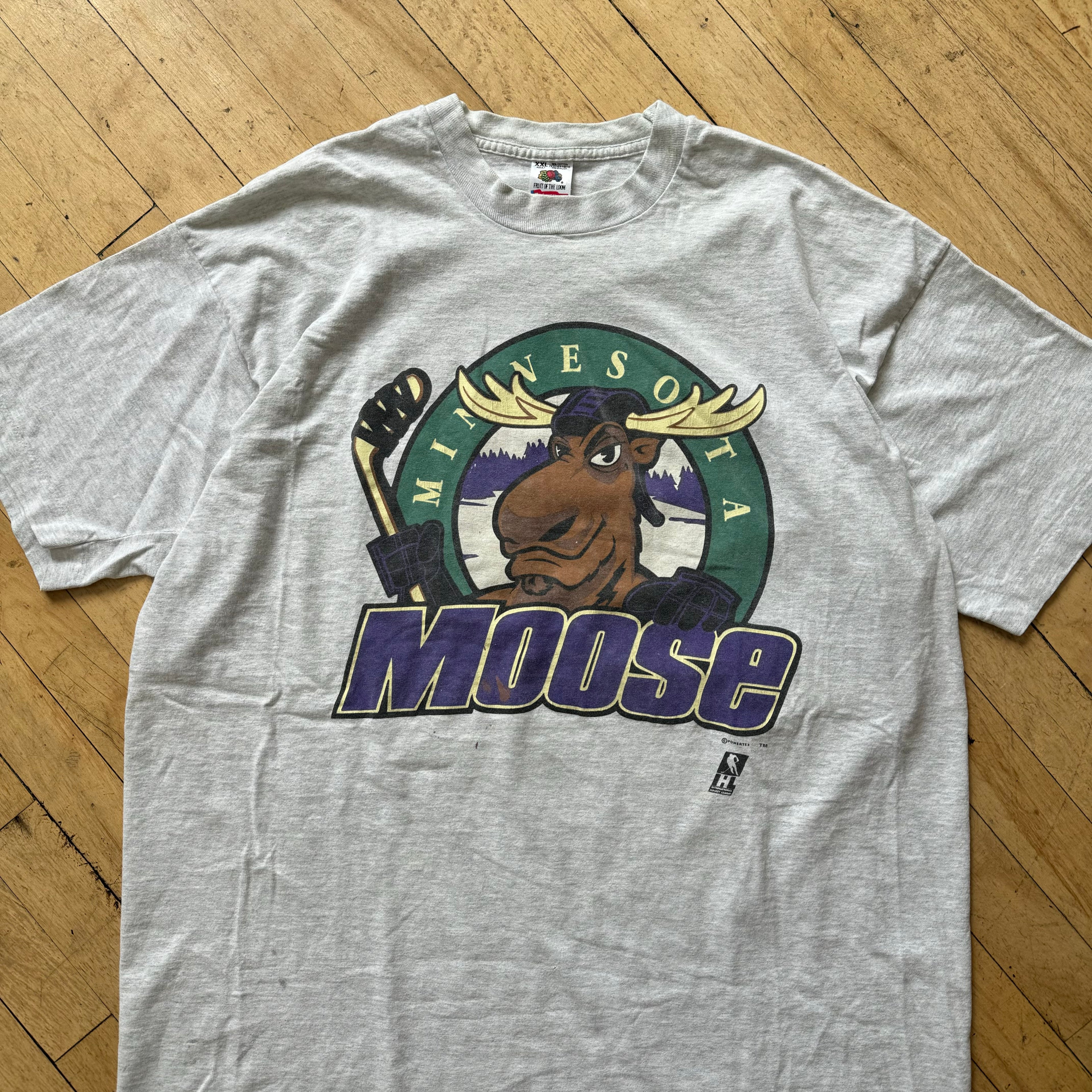 Vintage Minnesota Moose Hockey T-shirt Sz XXL