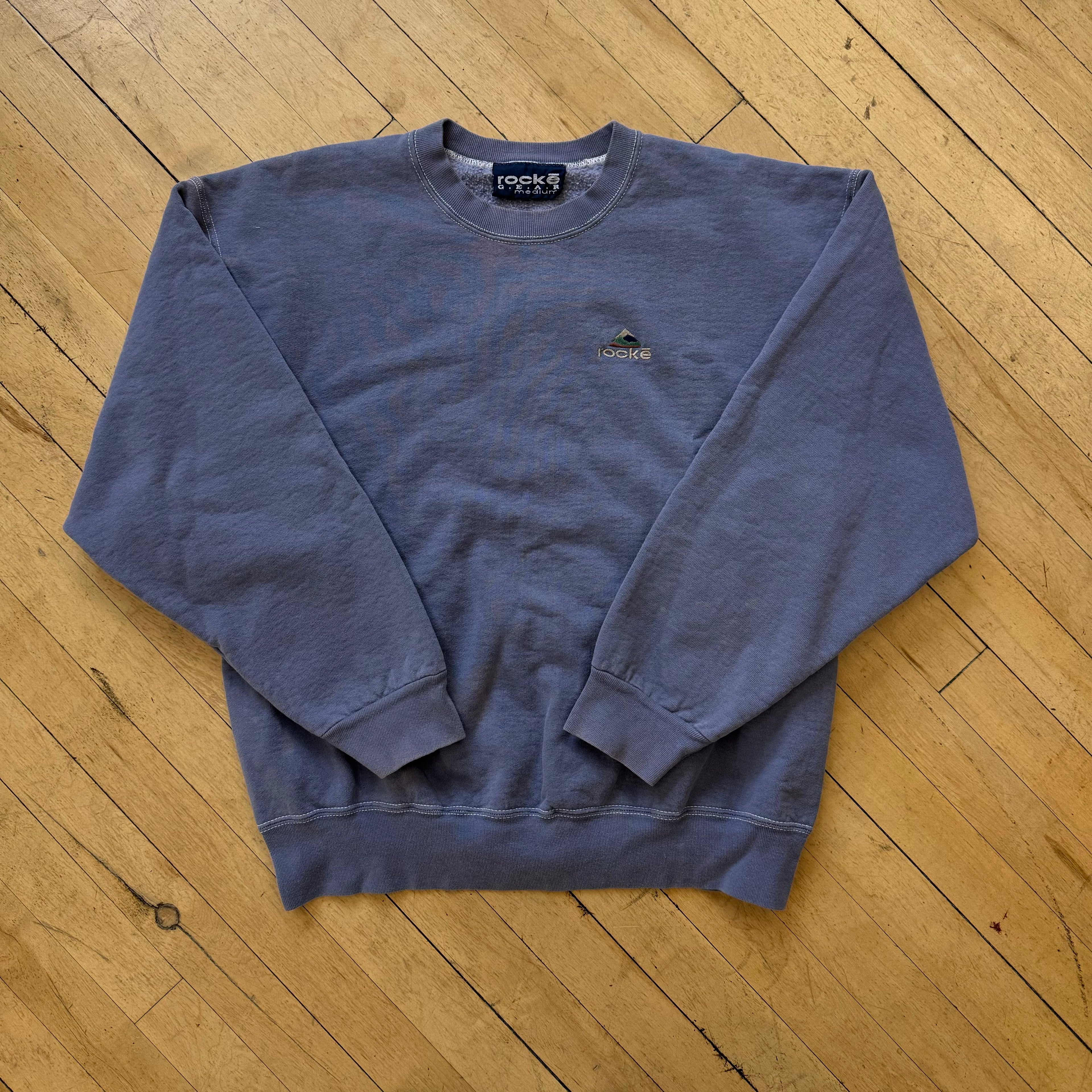 Vintage Rocke Embroidered Crewneck Sz M