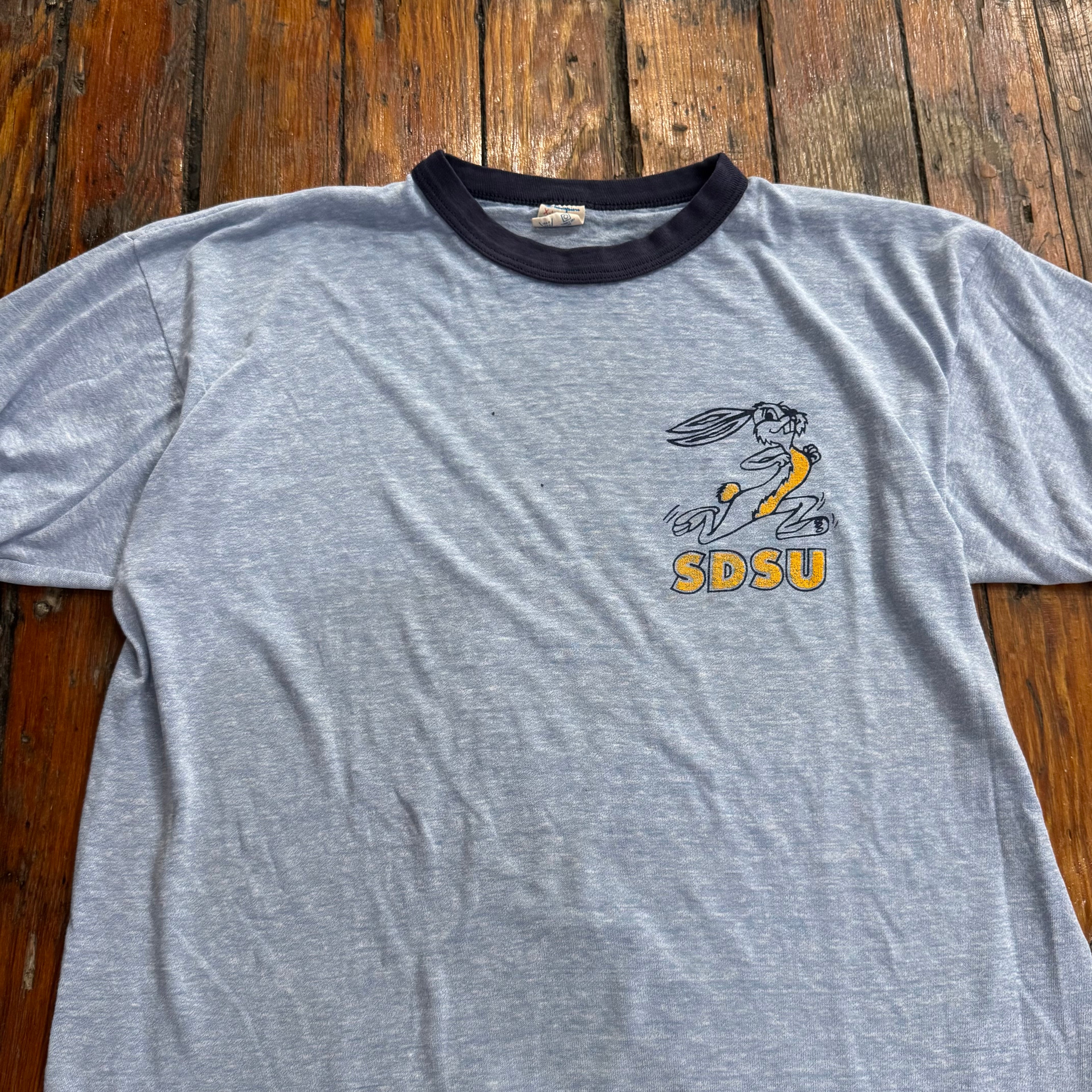 Vintage SDSU Champion Ringer T-shirt Sz XL