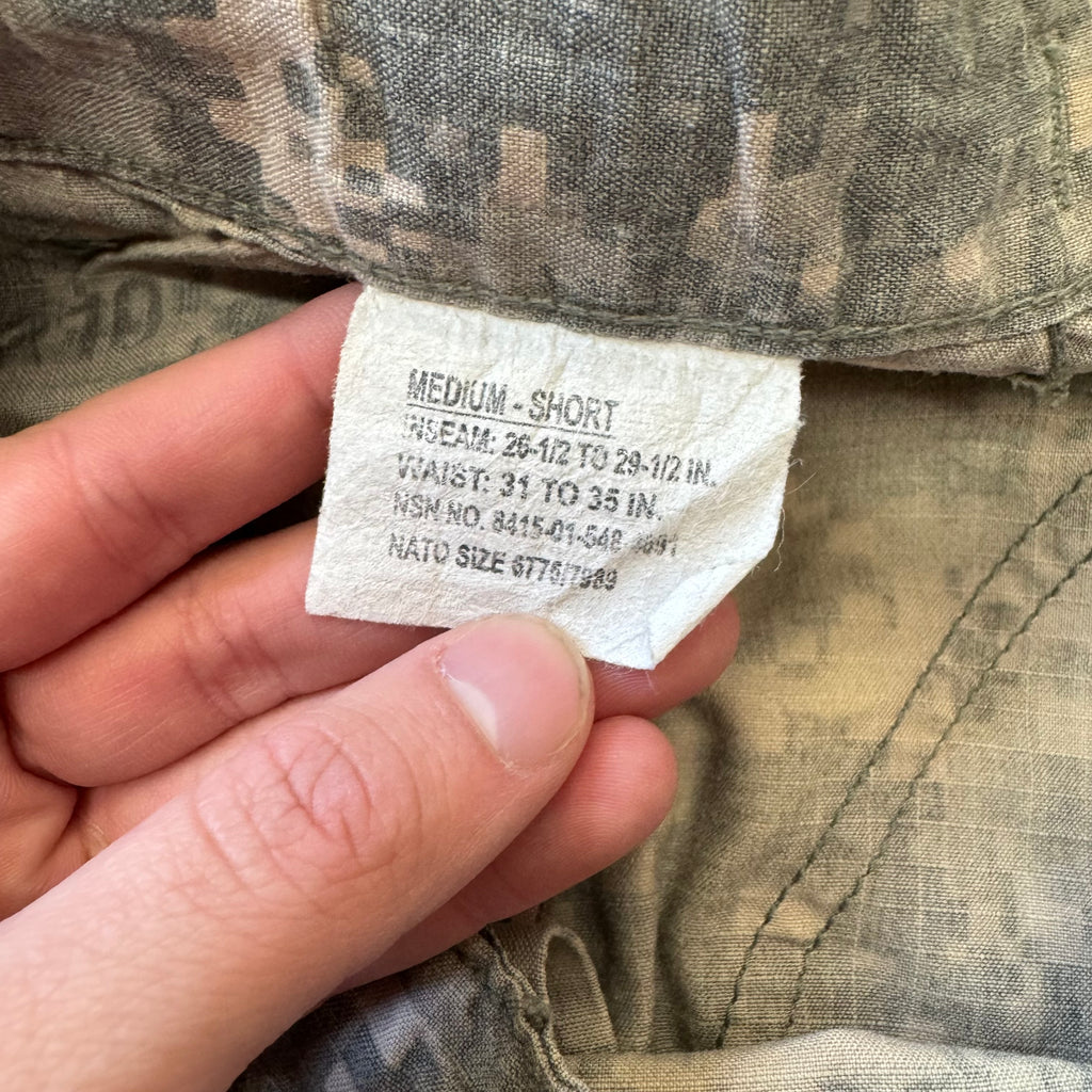 Vintage Military Camo Cargo Pants Sz 34x32
