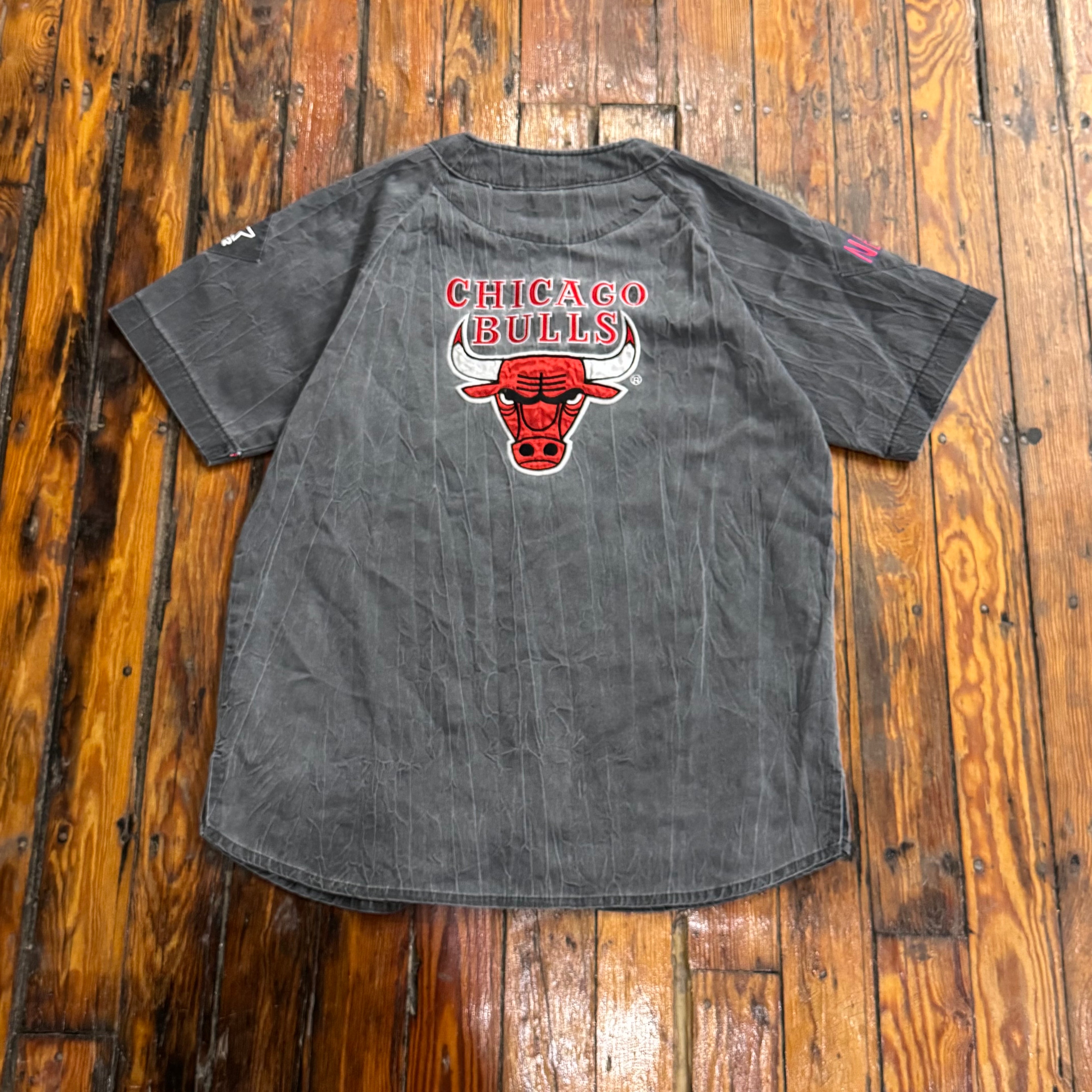 Vintage Chicago Bulls Starter Baseball Jersey T-shirt Sz XL