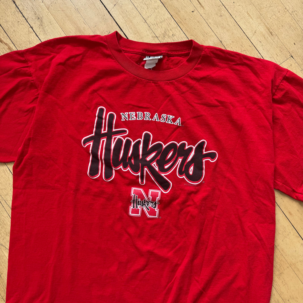 Vintage Nebraska Huskers Lee Sports T-shirt Sz XL