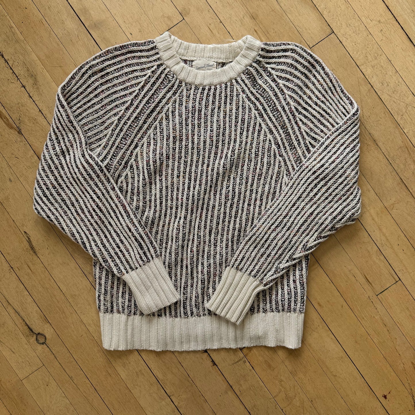 Vanished Thread Striped Sweater Sz M