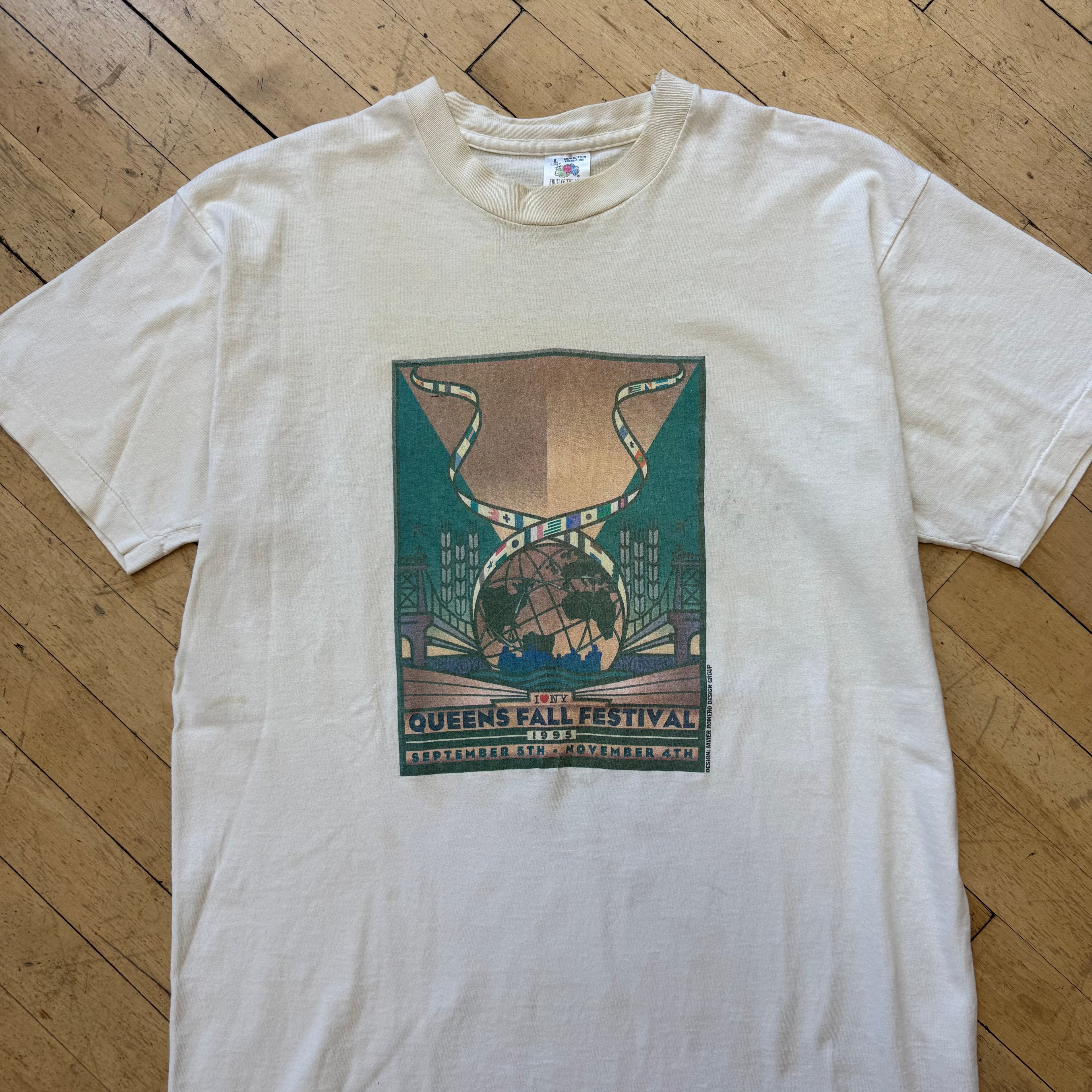 Vintage New York Queens Fall Festival T-shirt Sz L