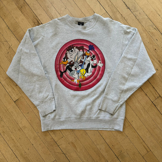 Vintage Looney Tunes Wheel Crewneck Sz L