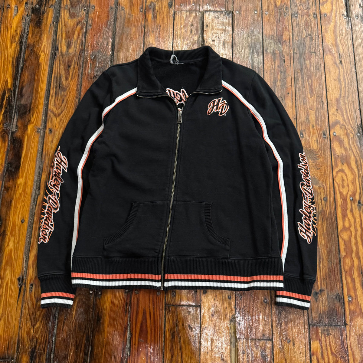 Vintage Harley Davidson Zip-Up Jacket Sz M