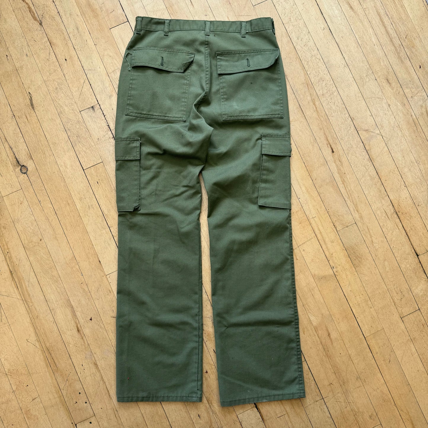 Vintage Olive Green Cargo Kahki Pants Sz 32x32