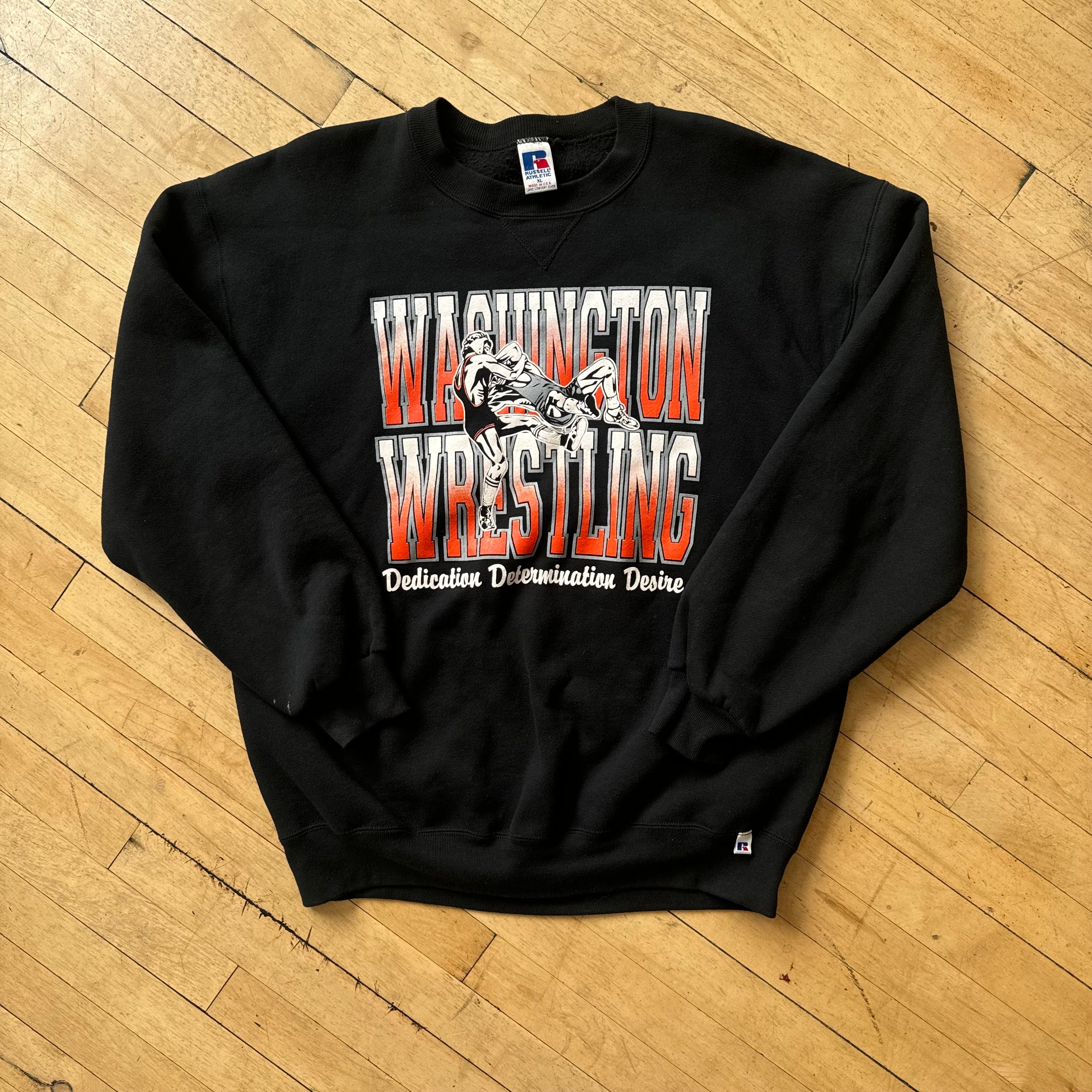 Vintage Washington Warriors Wrestling Crewneck Sz XL