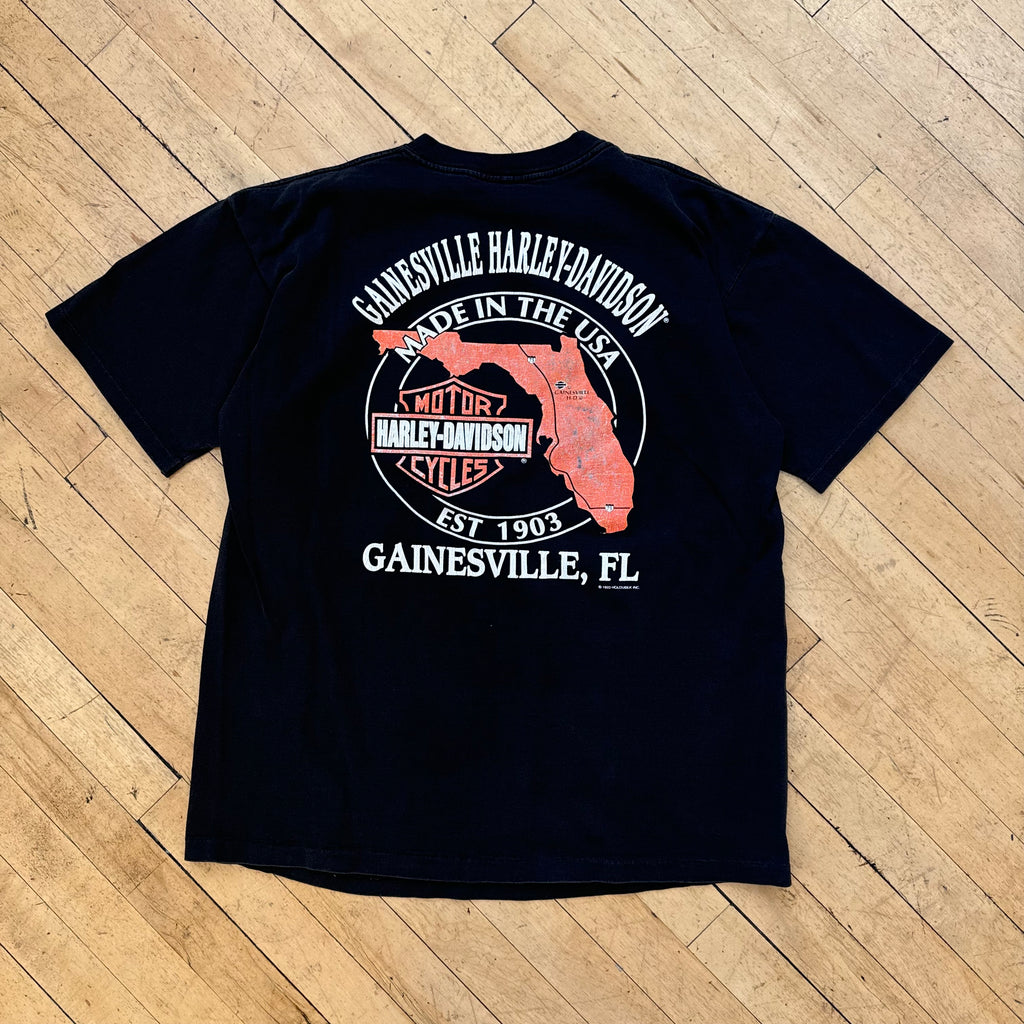 Vintage Harley Davidson Flame T-shirt Sz L