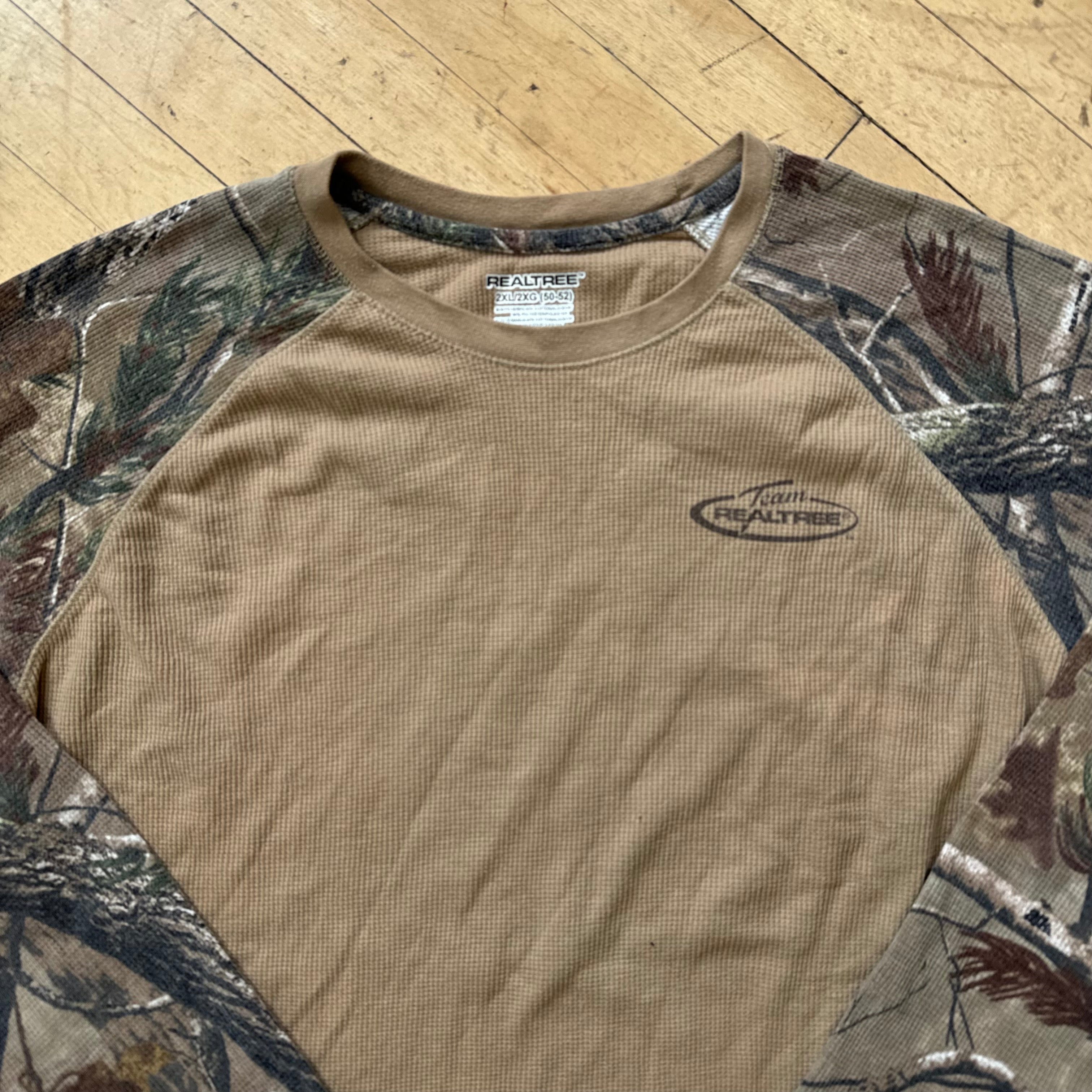 Y2K RealTree Camo Thermal Long sleeve T-shirt Sz XXL