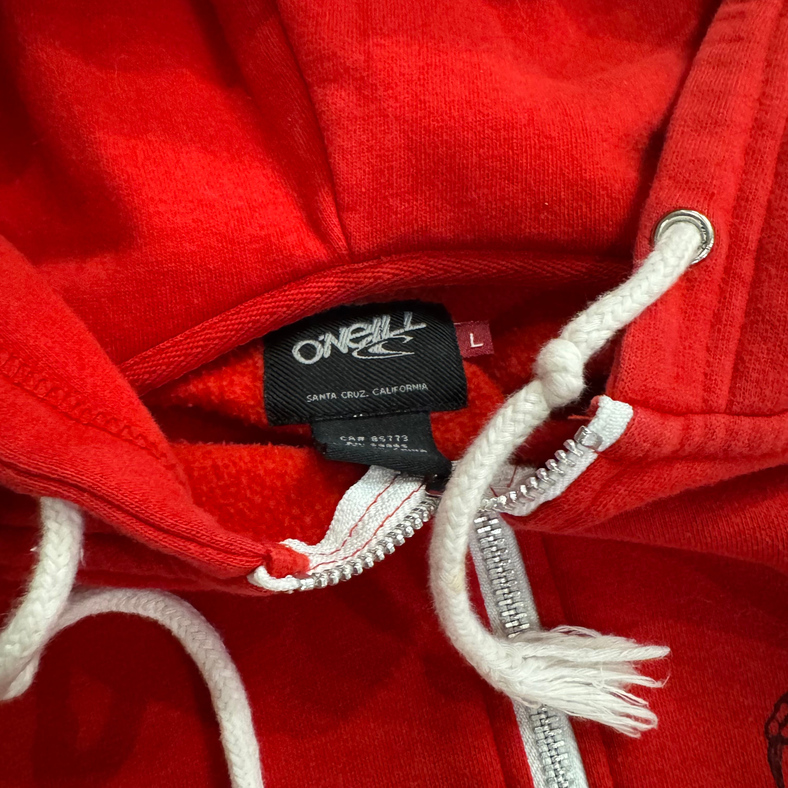 Y2K O’Neal Dragon Zip-Up Hoodie Sz L